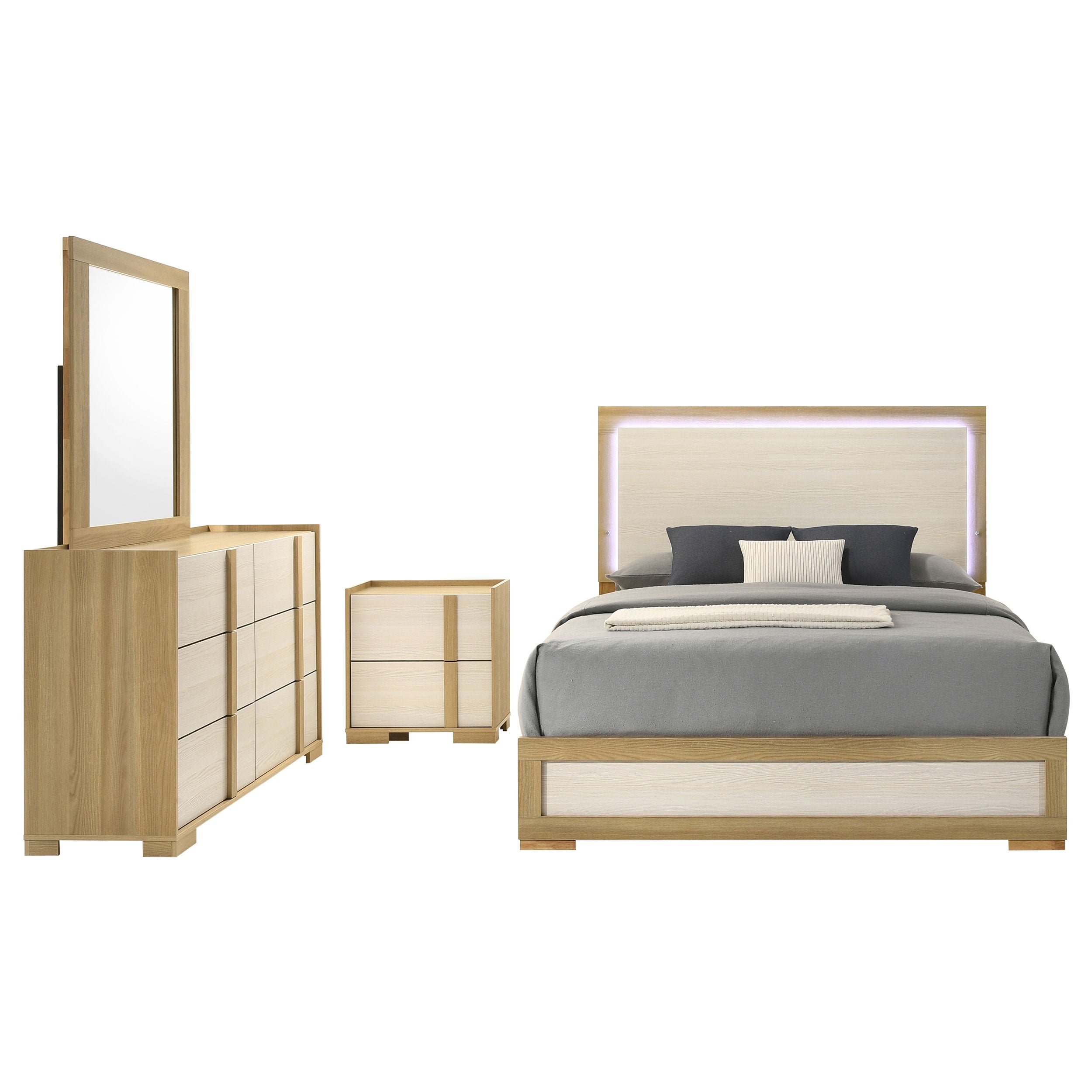 Hyland 4 & 5 Piece Bedroom Set E.King & Queen - Ideal Furniture (Fresno,CA)