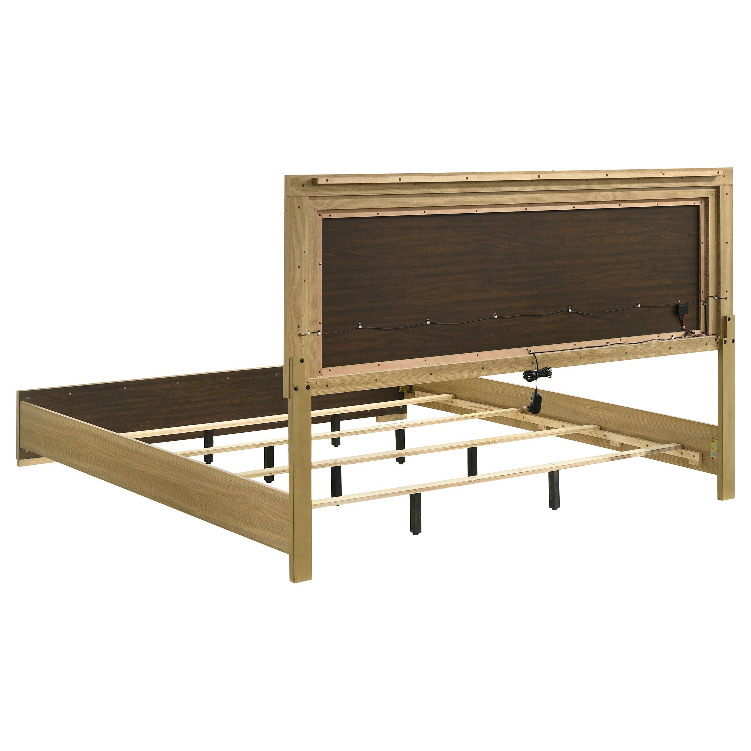Hyland Panel Bed with LED Lighting - Ideal Furniture (Fresno,CA)