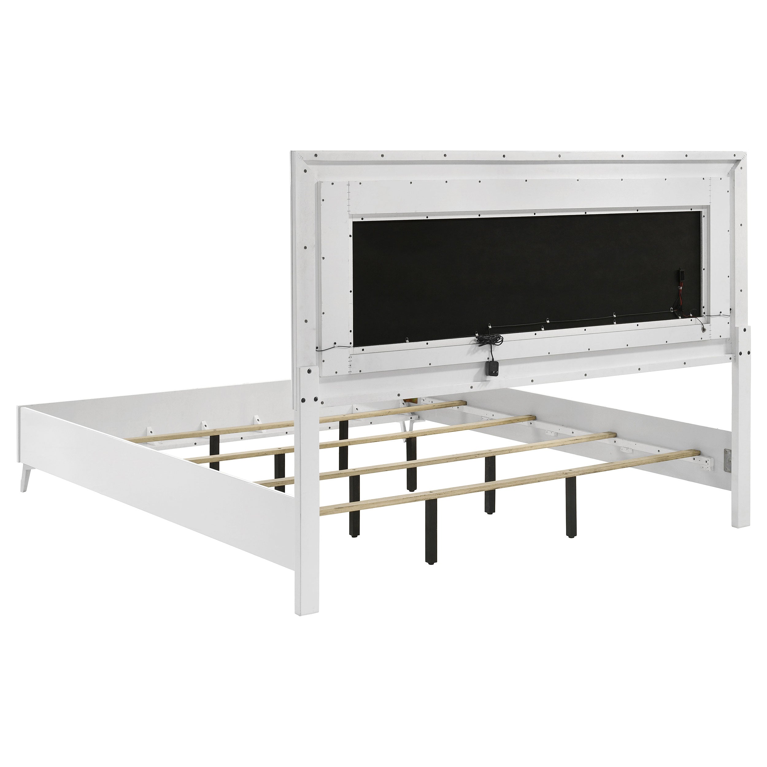 Cassia Panel Bed with LED Lighting - Ideal Furniture (Fresno,CA)