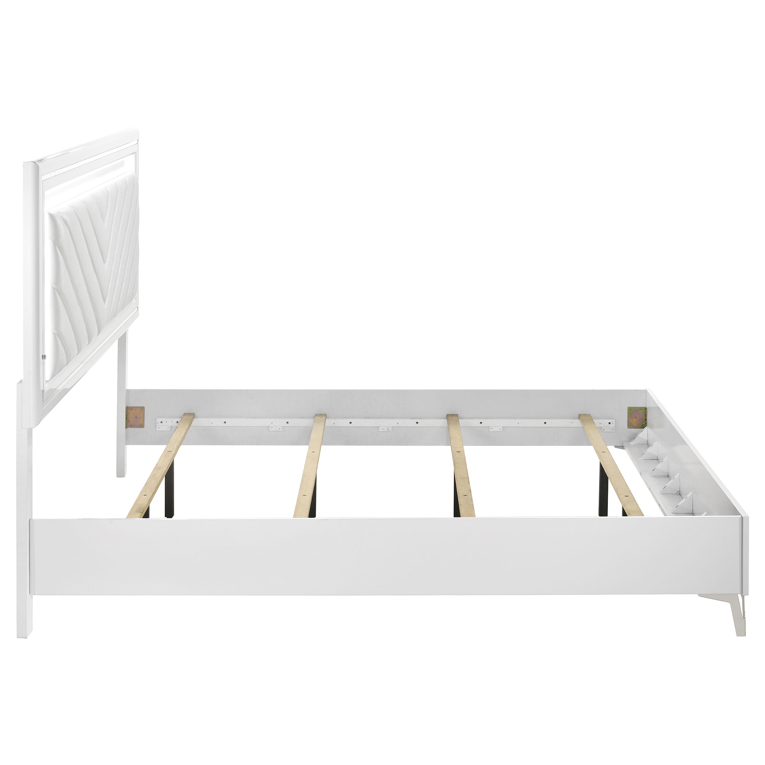 Cassia Panel Bed with LED Lighting - Ideal Furniture (Fresno,CA)