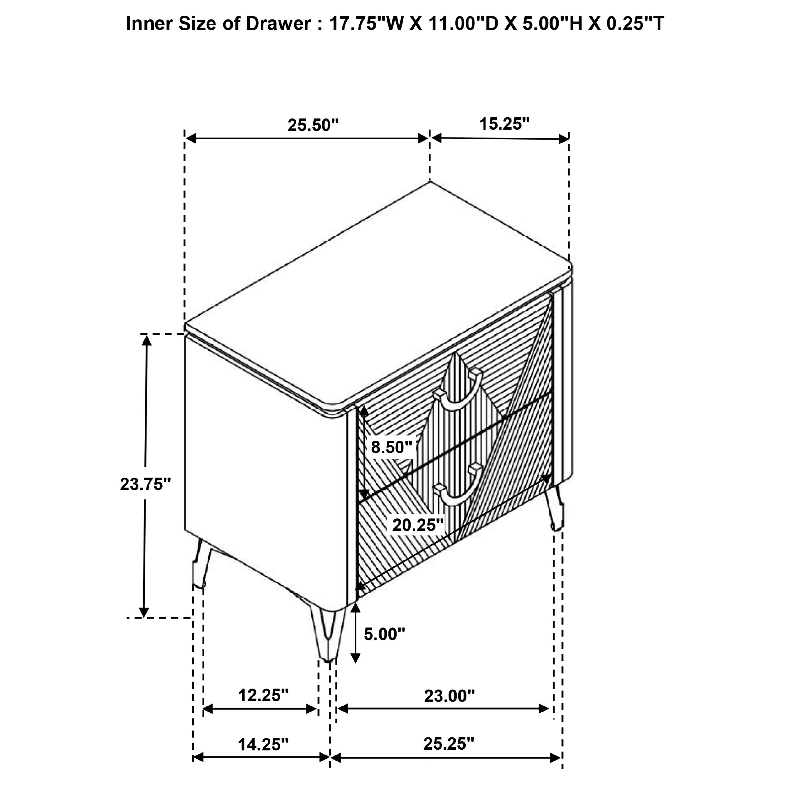 Cassia Nightstand - Ideal Furniture (Fresno,CA)