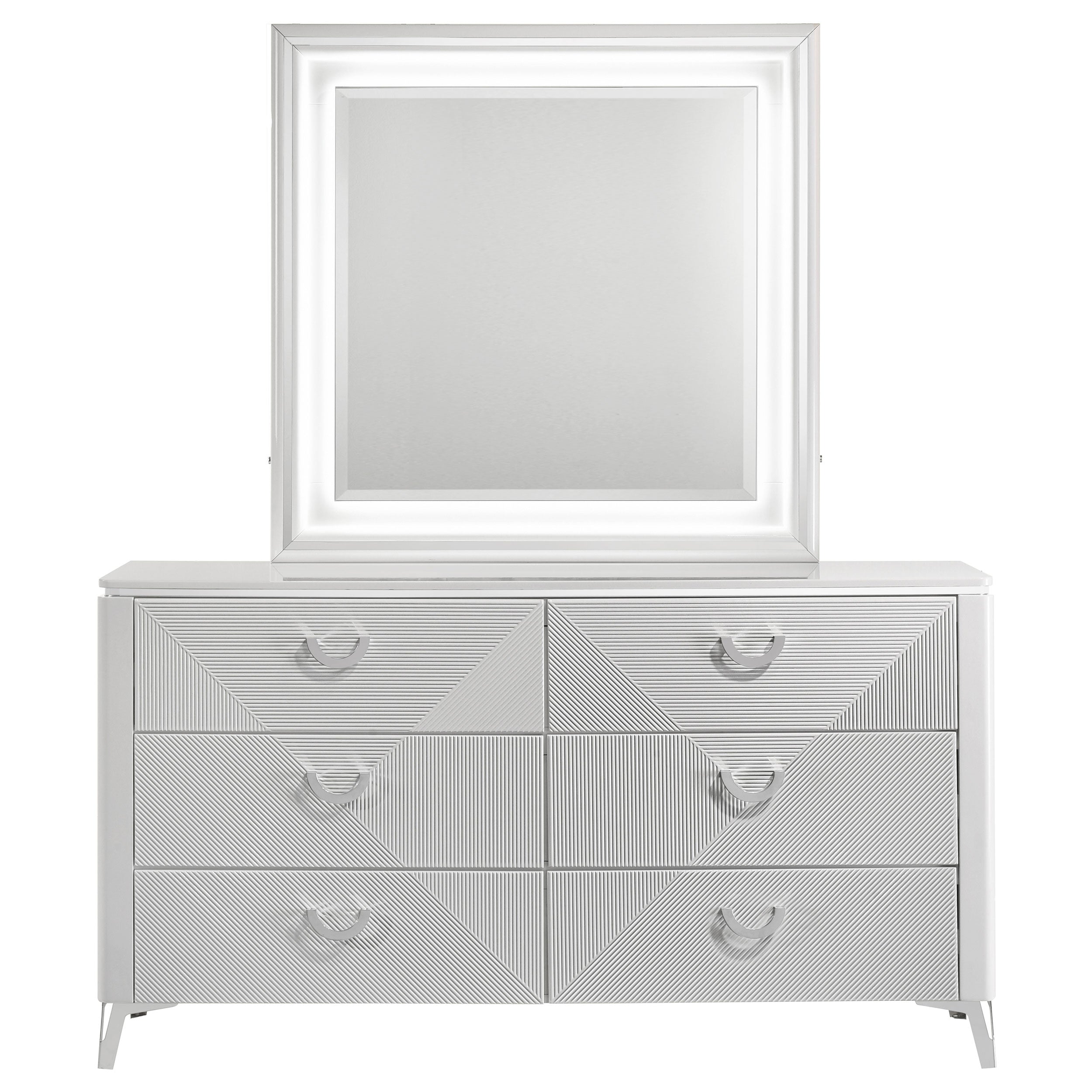 Cassia Dresser with Mirror - Ideal Furniture (Fresno,CA)