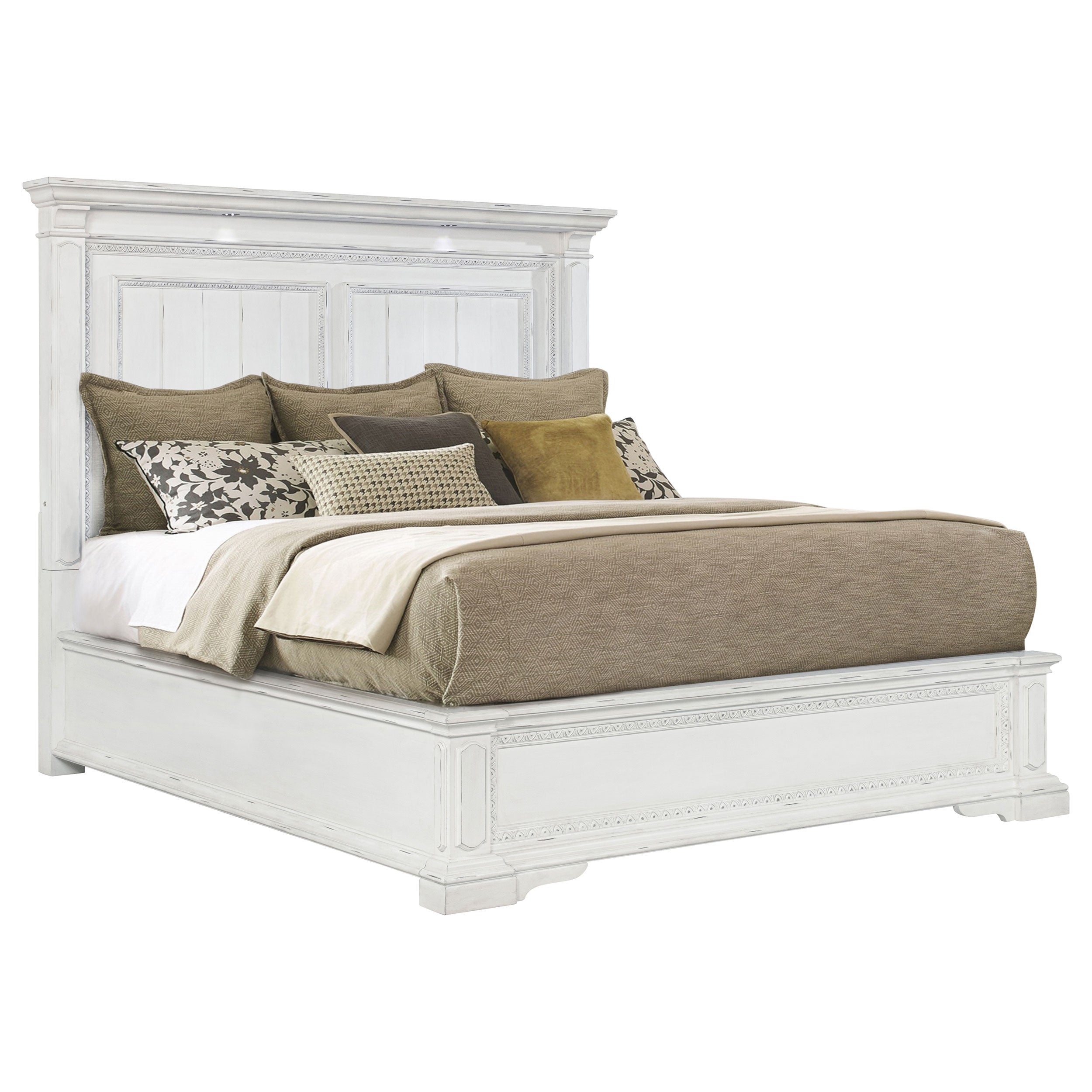 McKinney Panel Bed with LED Lighting - Ideal Furniture (Fresno,CA)