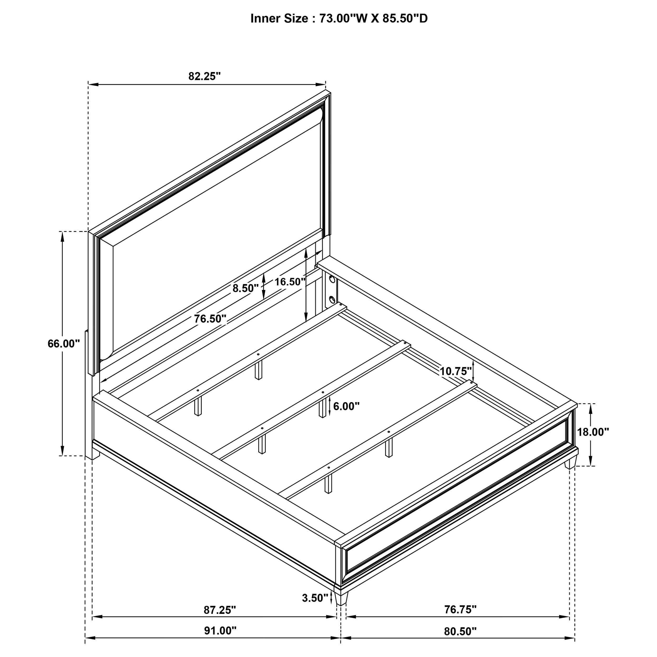 Pembroke Panel Bed - Ideal Furniture (Fresno,CA)