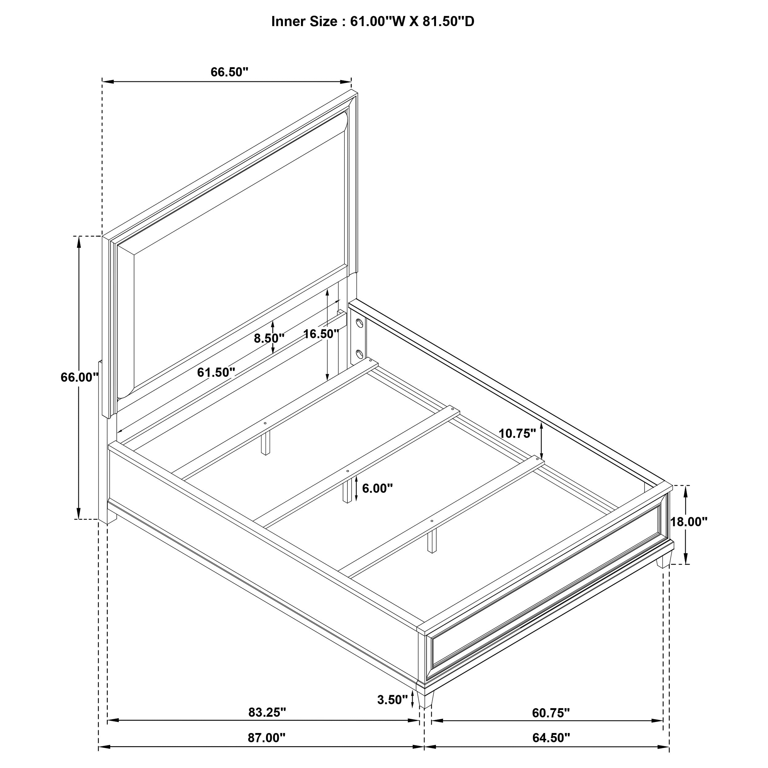 Pembroke Panel Bed - Ideal Furniture (Fresno,CA)
