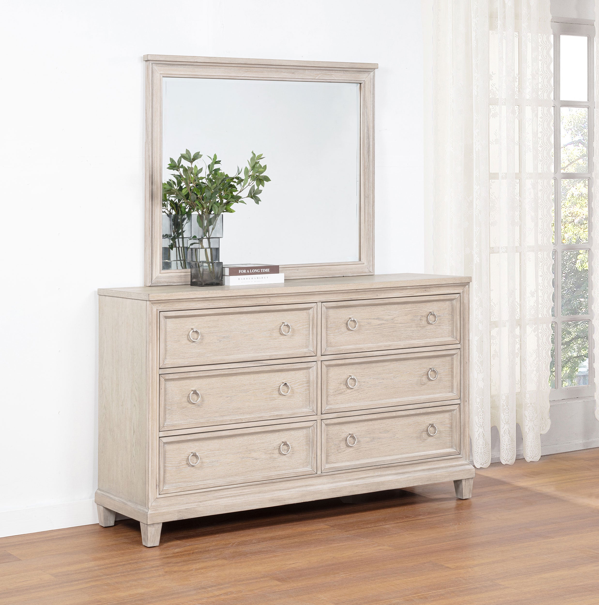 Pembroke Dresser with Mirror - Ideal Furniture (Fresno,CA)
