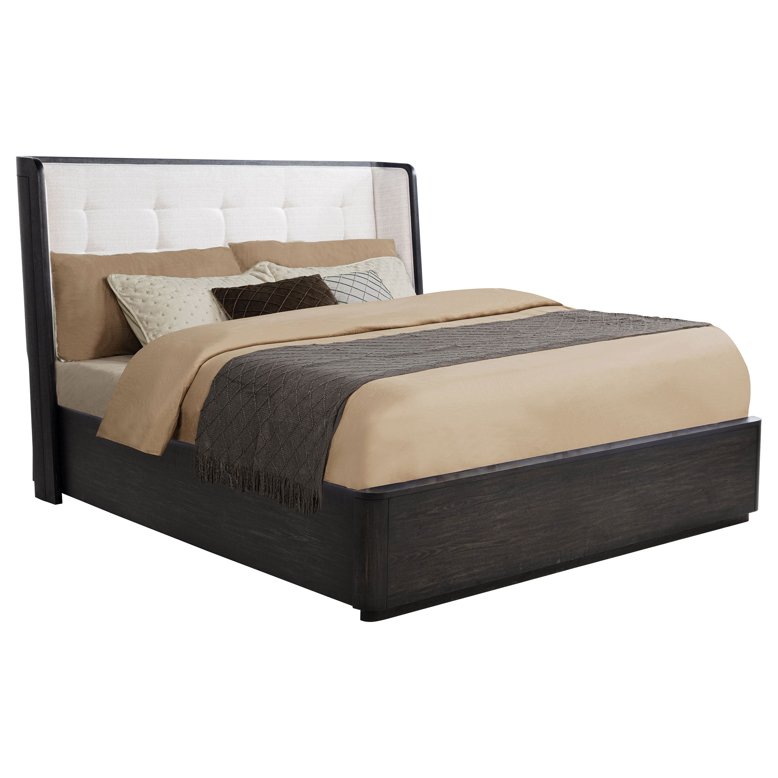 Leandro Wingback Bed - Ideal Furniture (Fresno,CA)