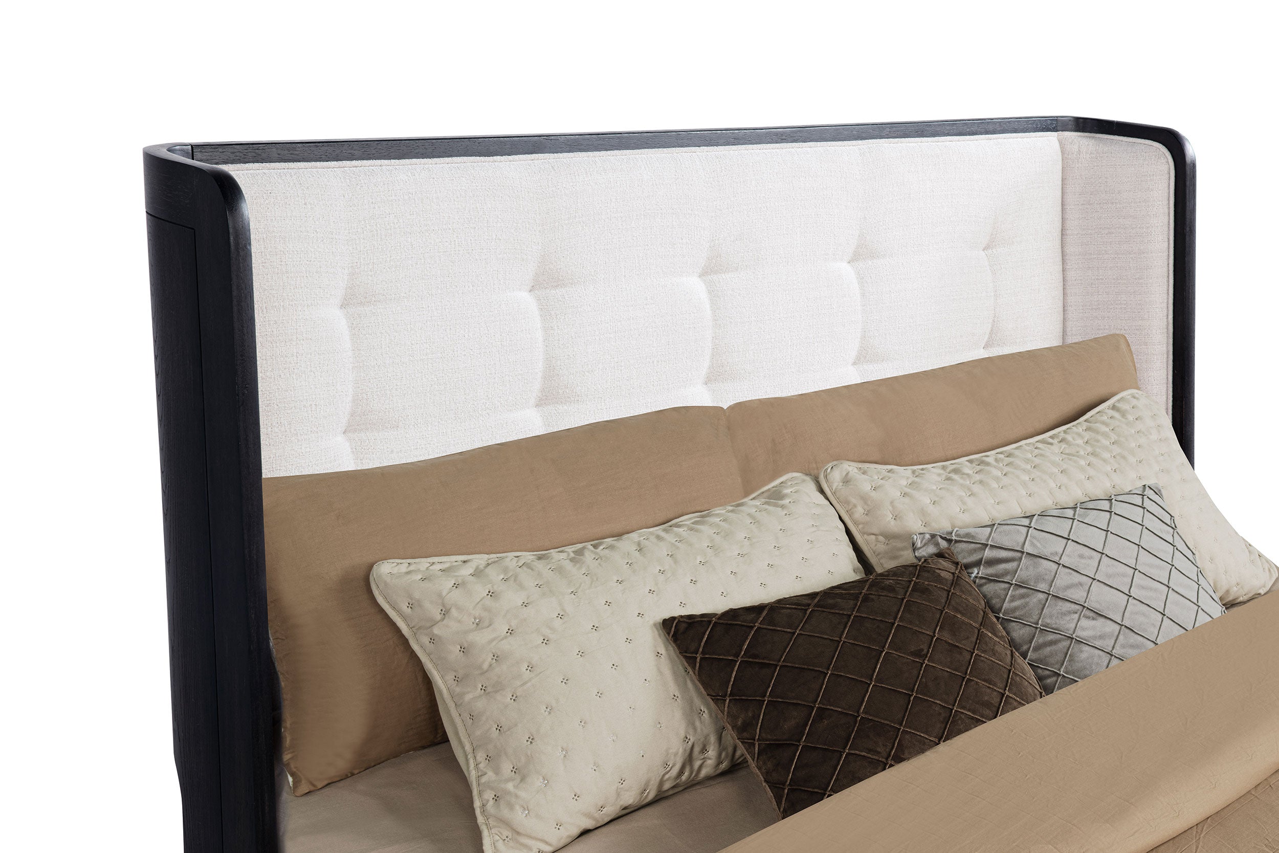 Leandro Wingback Bed - Ideal Furniture (Fresno,CA)