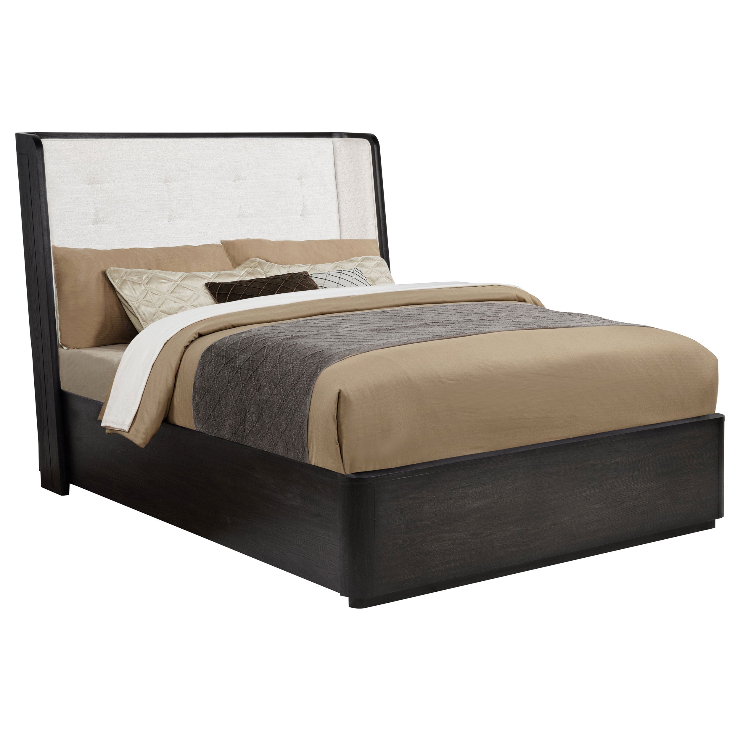 Leandro Wingback Bed - Ideal Furniture (Fresno,CA)