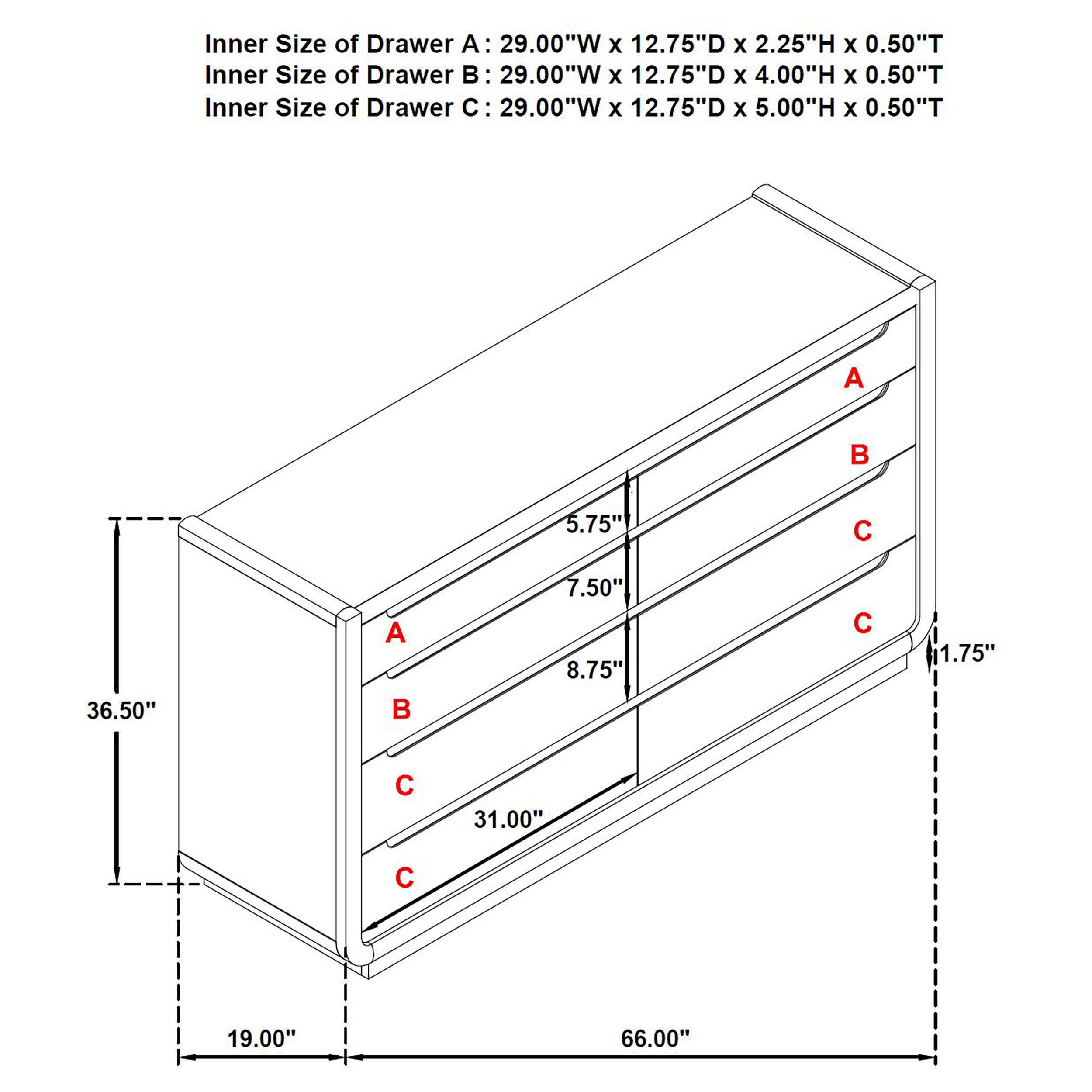 Leandro Dresser - Ideal Furniture (Fresno,CA)
