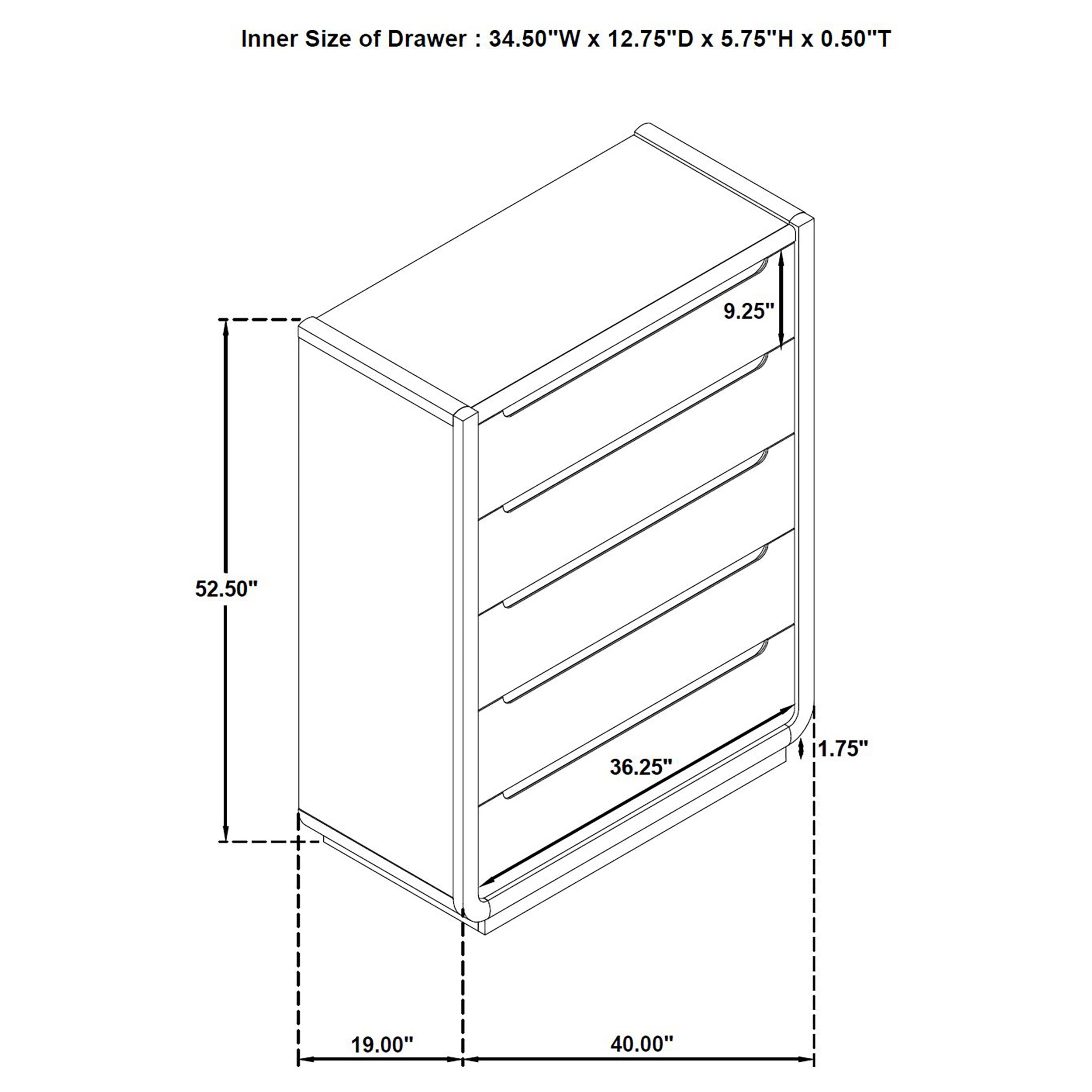 Leandro Chest of Drawers - Ideal Furniture (Fresno,CA)