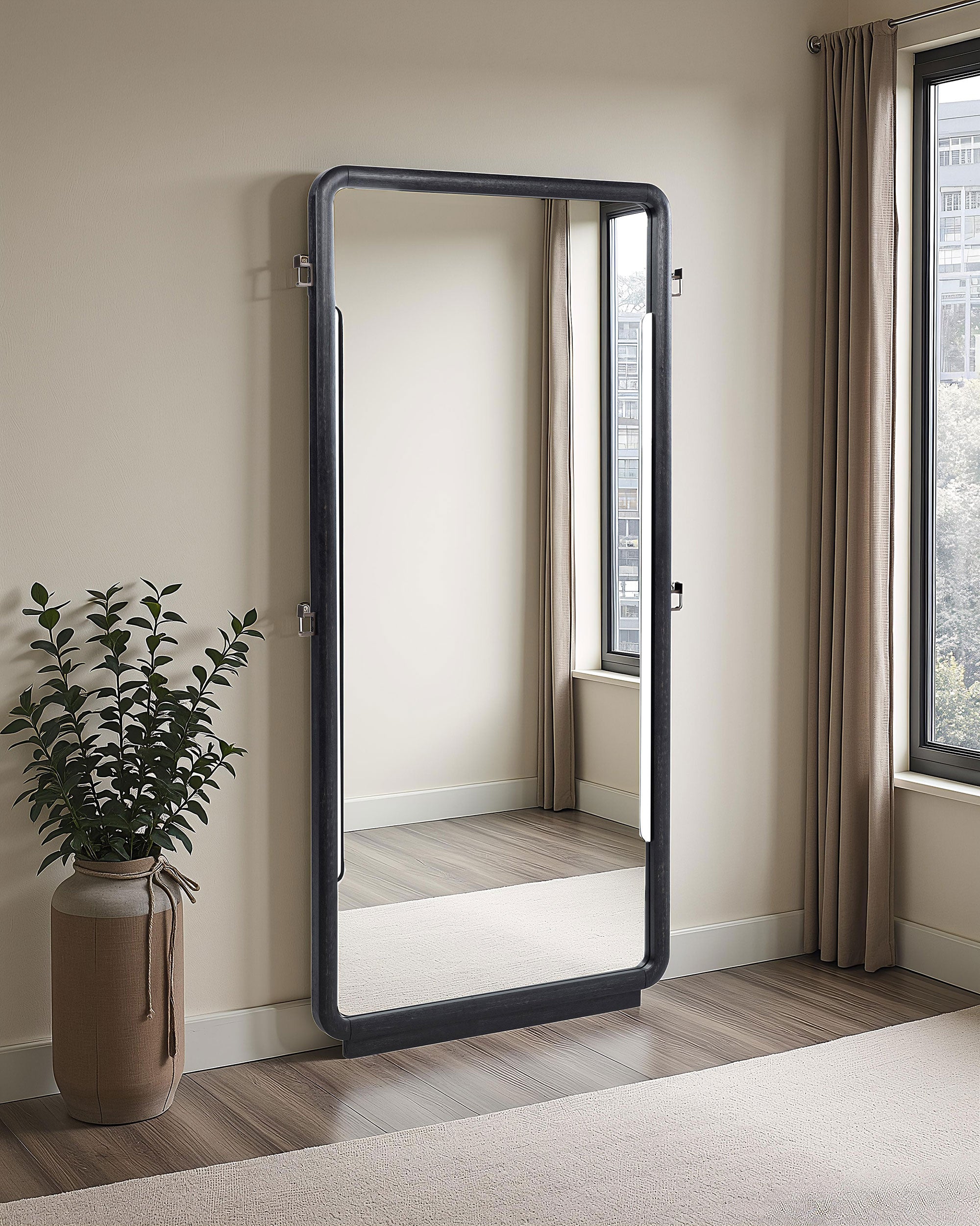 Leandro Floor Mirror - Ideal Furniture (Fresno,CA)