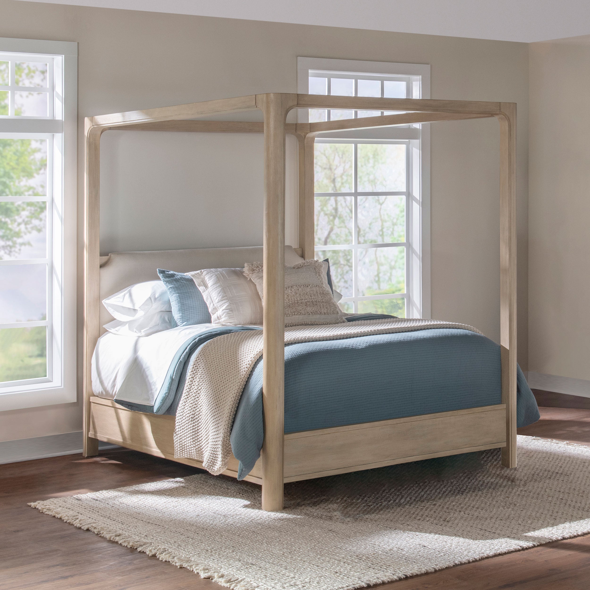 Solano Canopy Panel Platform Bed - Ideal Furniture (Fresno,CA)