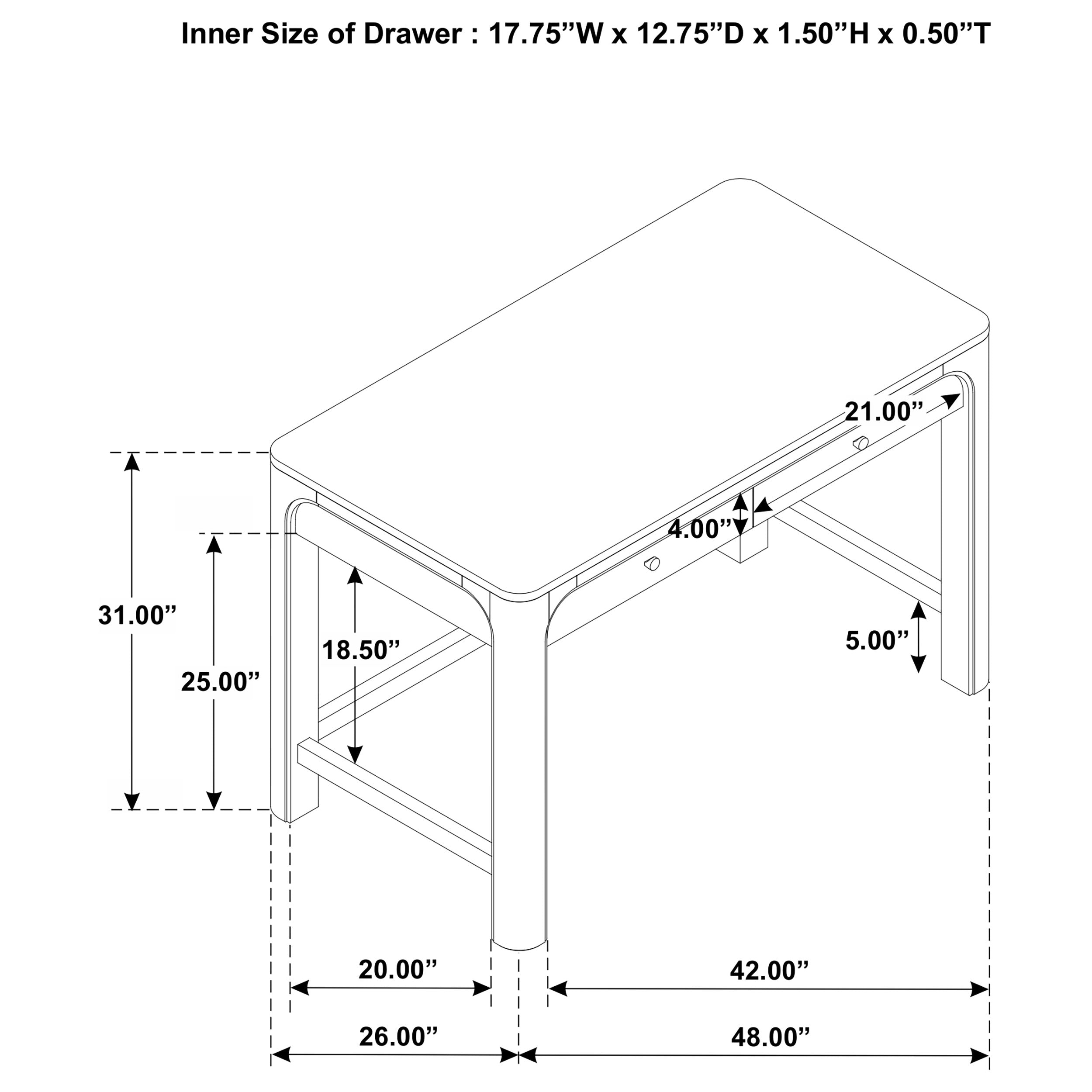 Solano Makeup Vanity Table - Ideal Furniture (Fresno,CA)