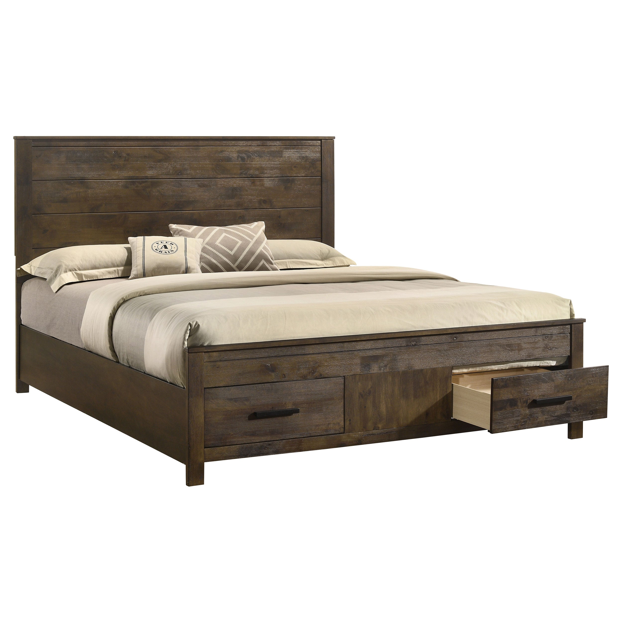 Woodmont Panel Platform Storage Bed - Ideal Furniture (Fresno,CA)