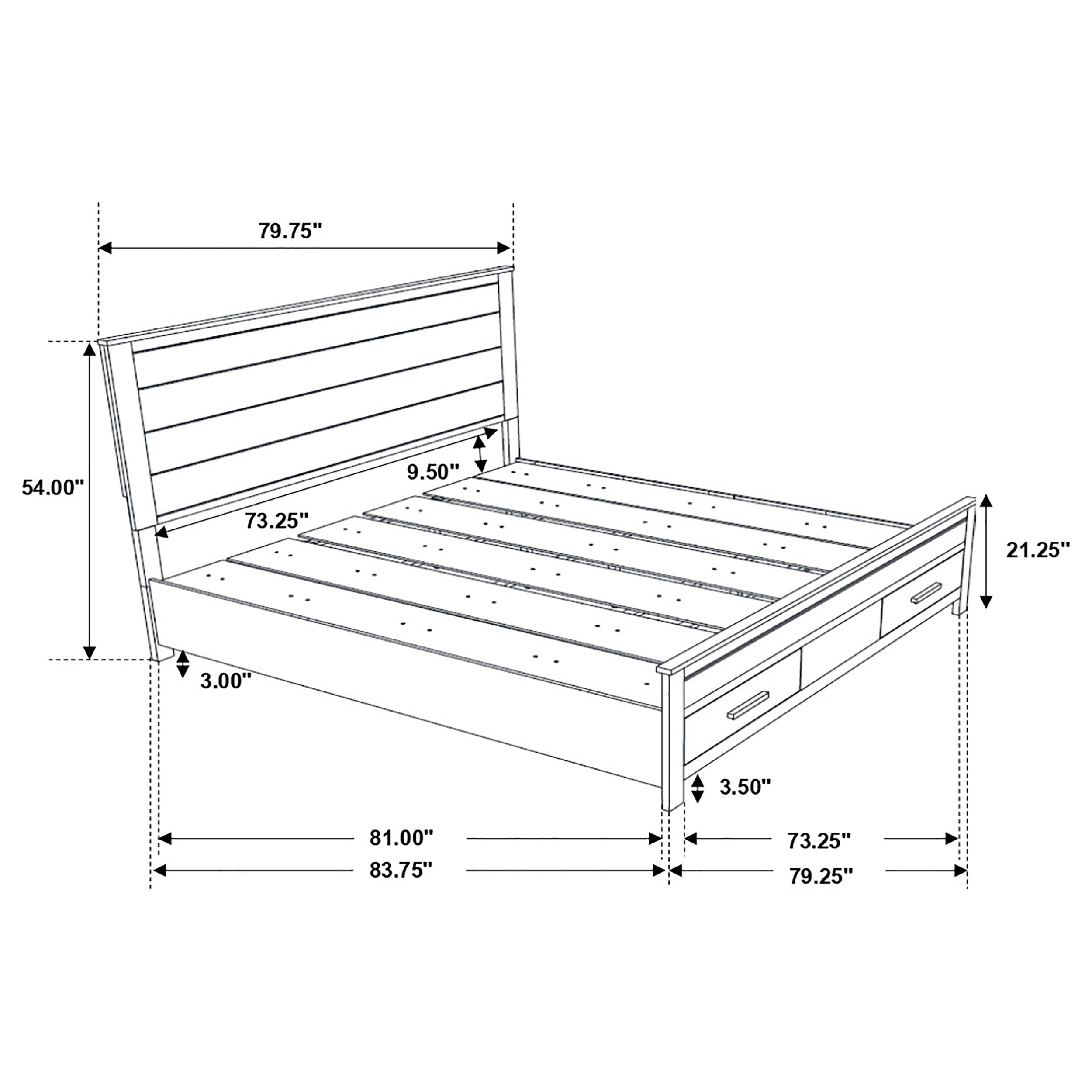 Woodmont Panel Platform Storage Bed - Ideal Furniture (Fresno,CA)
