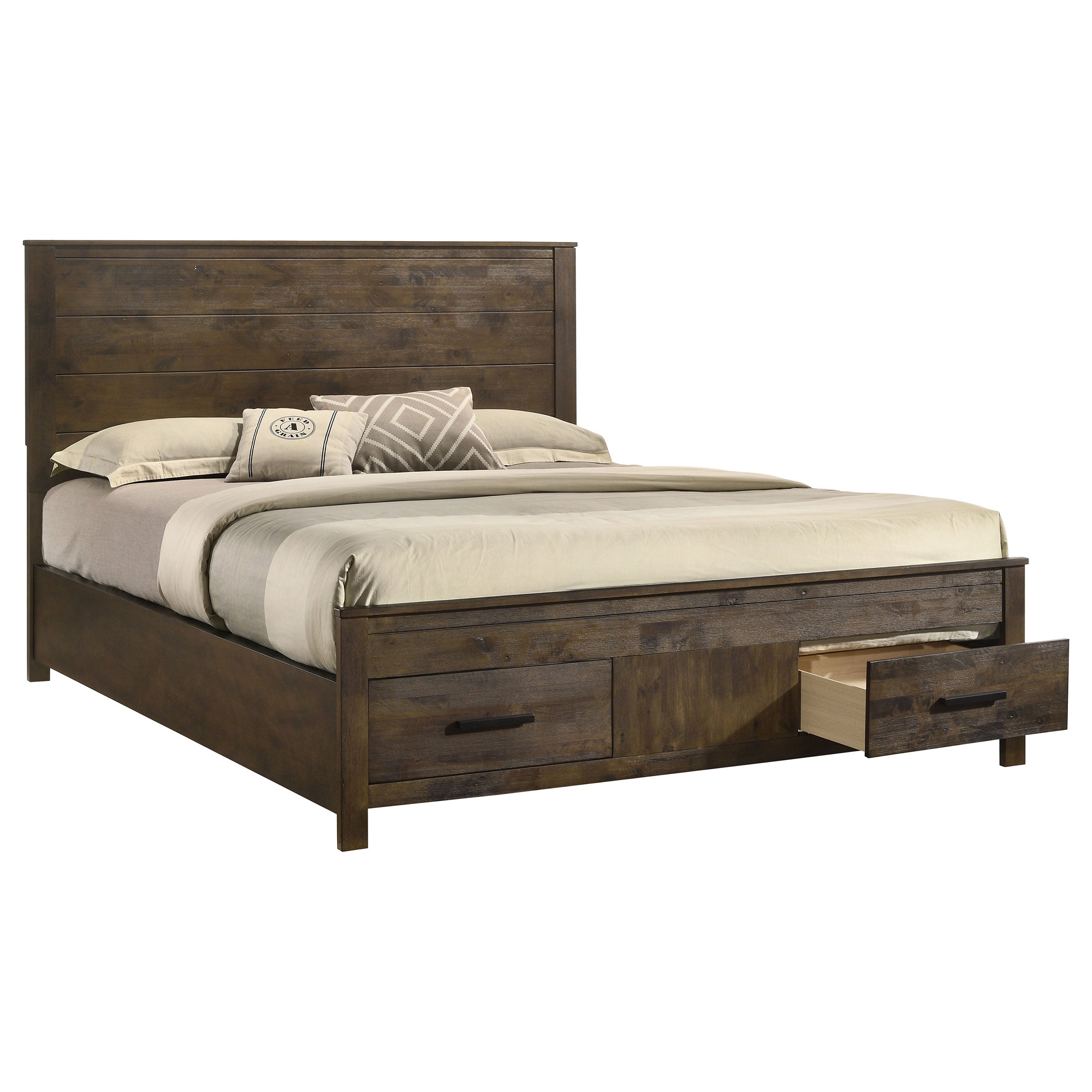 Woodmont Panel Platform Storage Bed - Ideal Furniture (Fresno,CA)