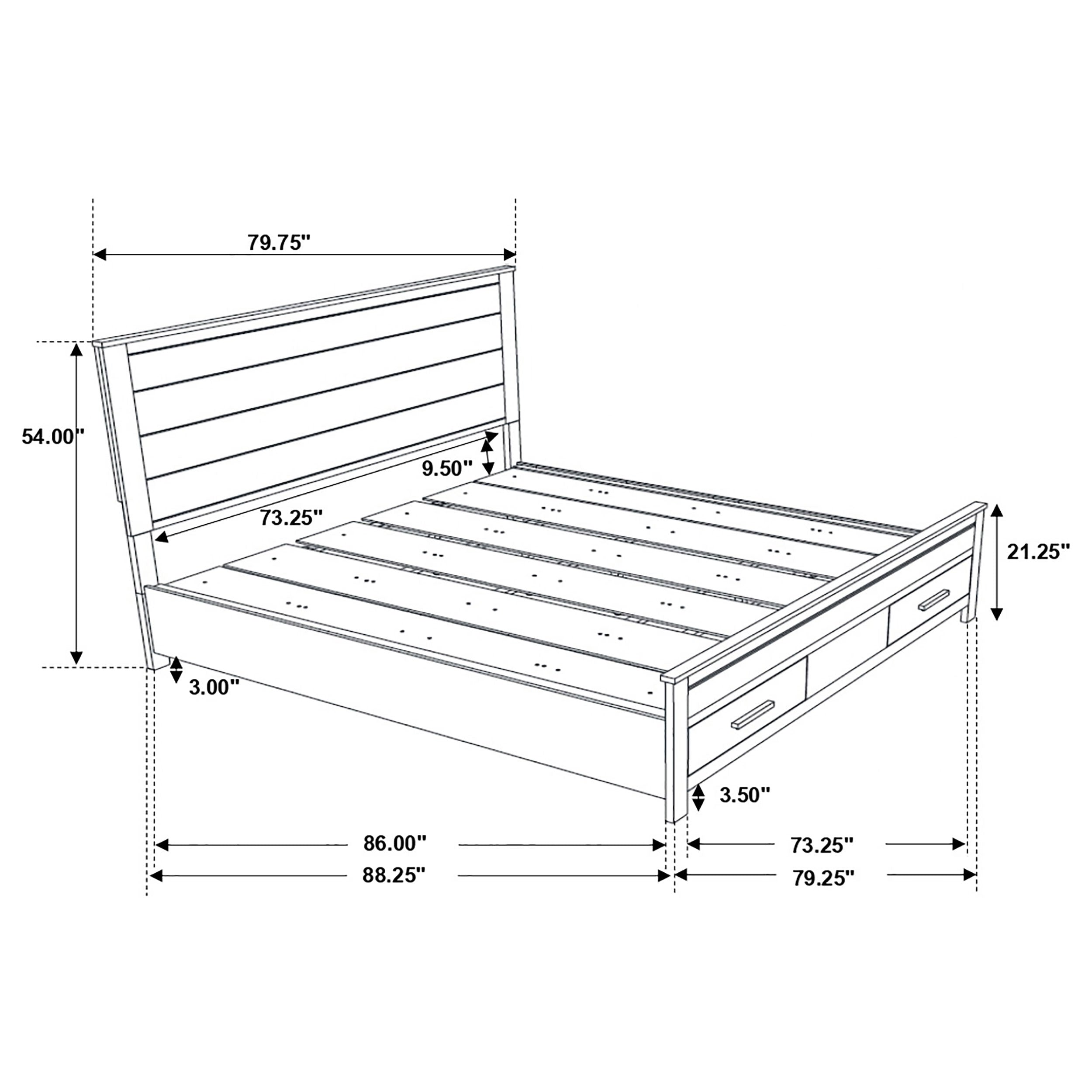 Woodmont Panel Platform Storage Bed - Ideal Furniture (Fresno,CA)