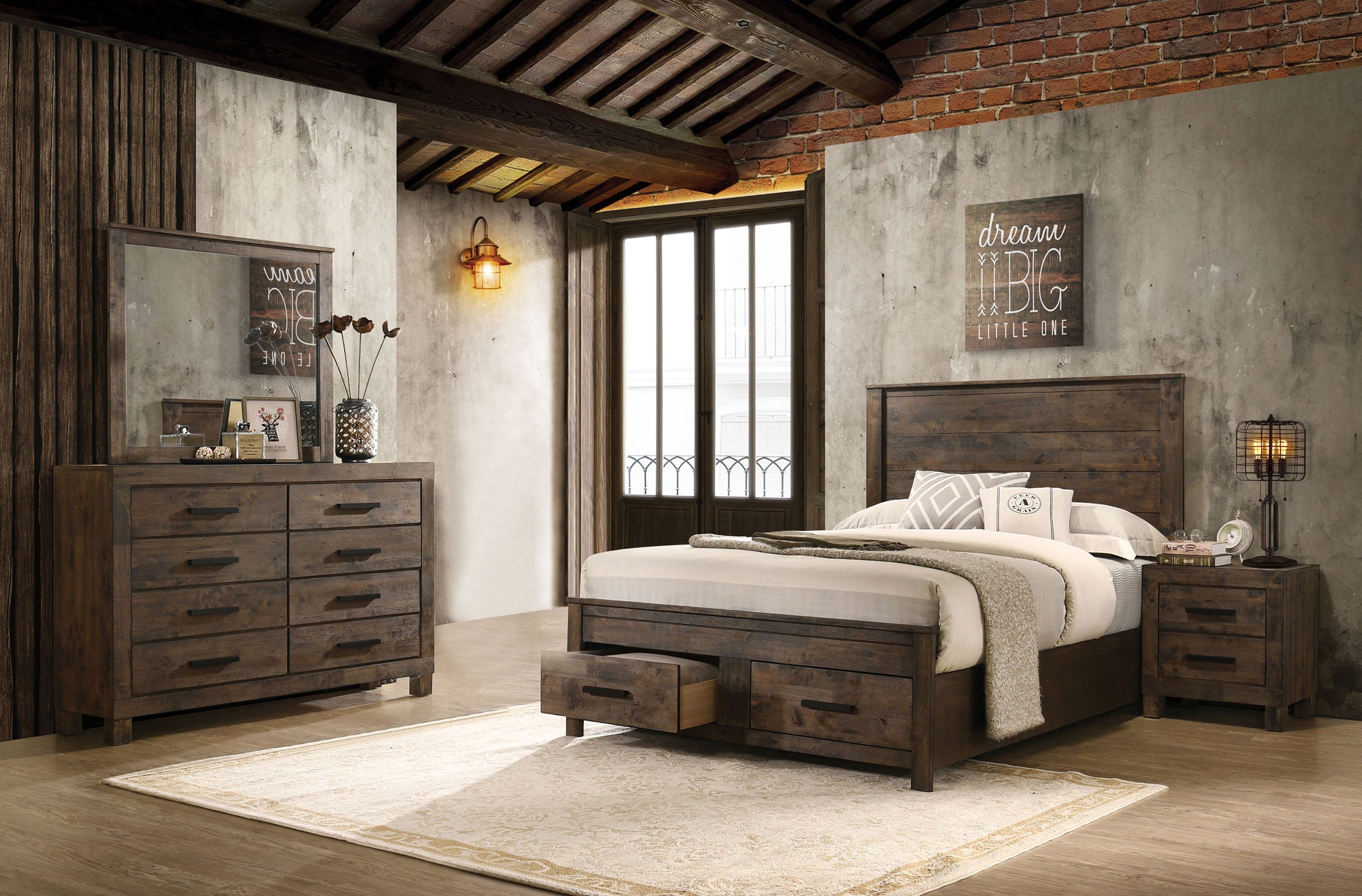 Woodmont 4 & 5 Piece E.King, Queen, & Cal;.King Bedroom Sets