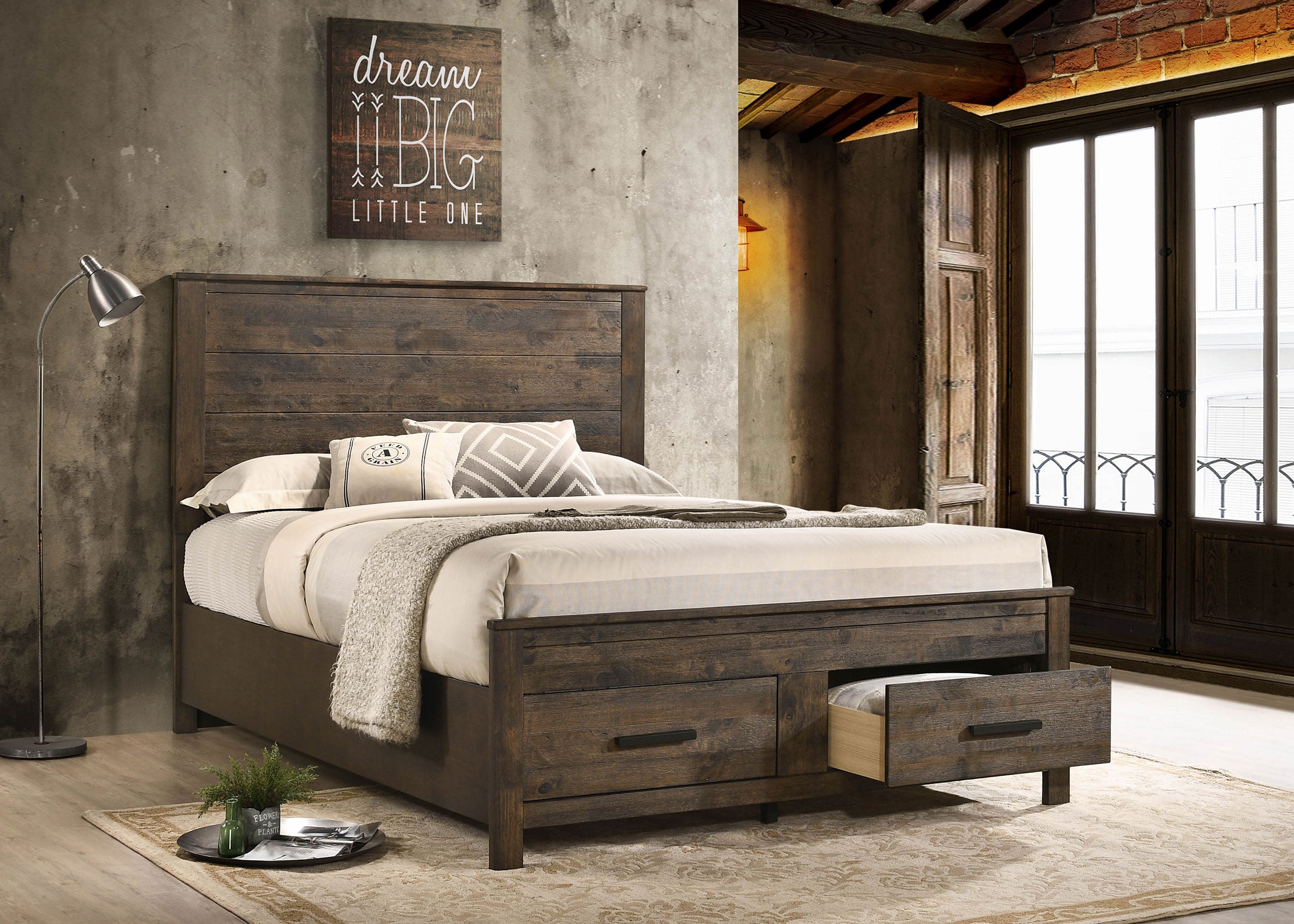 Woodmont Panel Platform Storage Bed - Ideal Furniture (Fresno,CA)