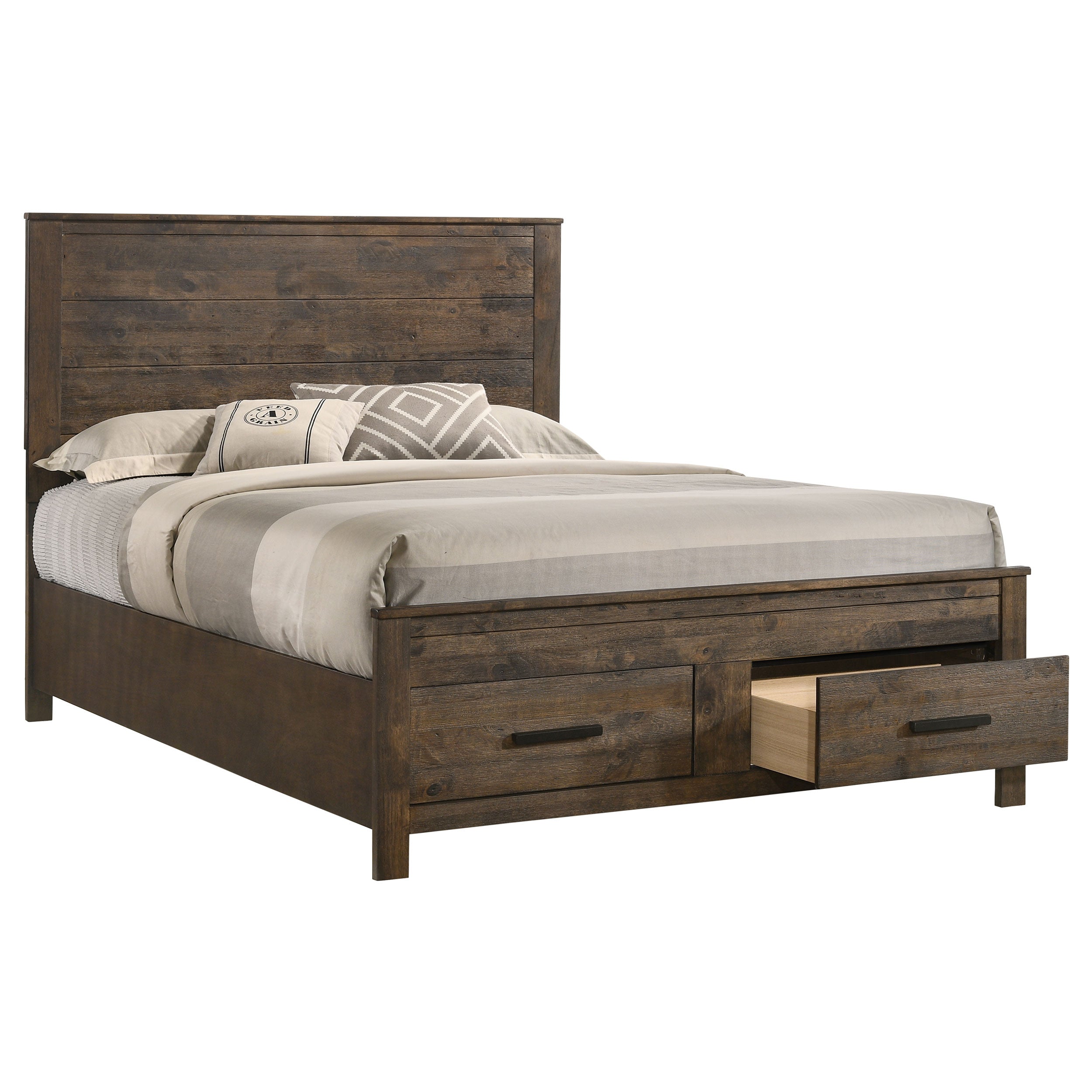 Woodmont Panel Platform Storage Bed - Ideal Furniture (Fresno,CA)