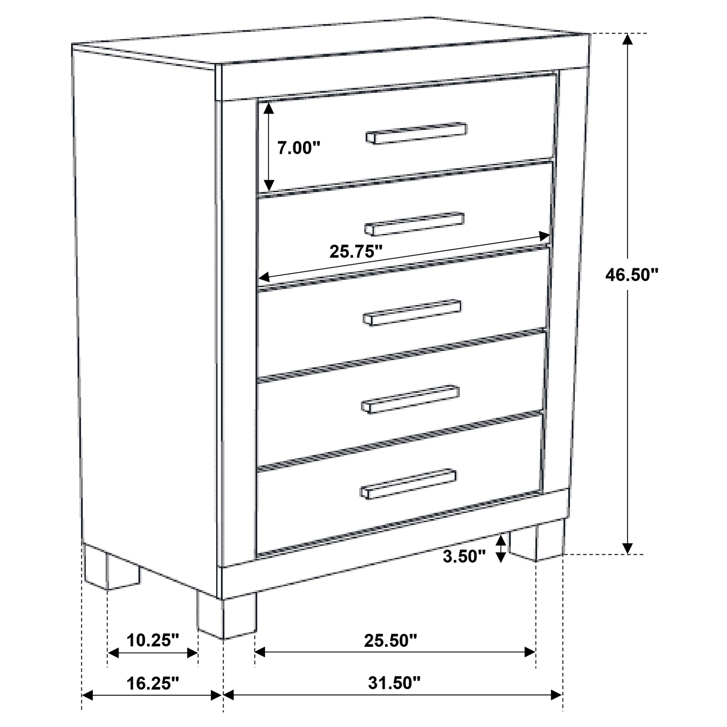 Woodmont Chest of Drawers - Ideal Furniture (Fresno,CA)