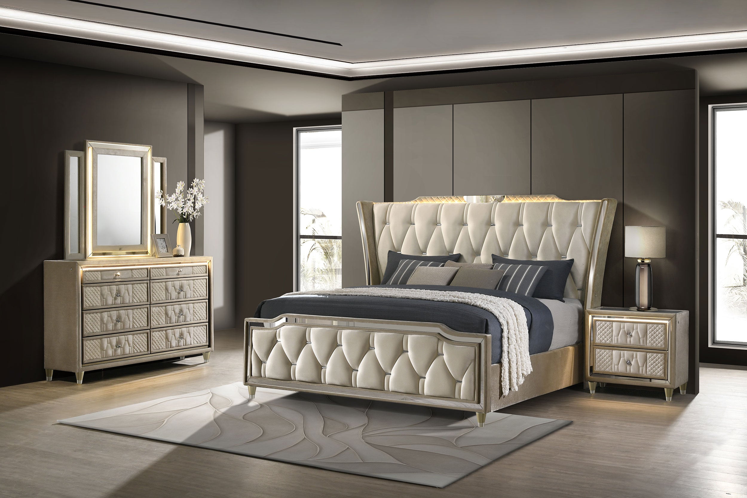 Lorient Bedroom Set - Ideal Furniture (Fresno,CA)