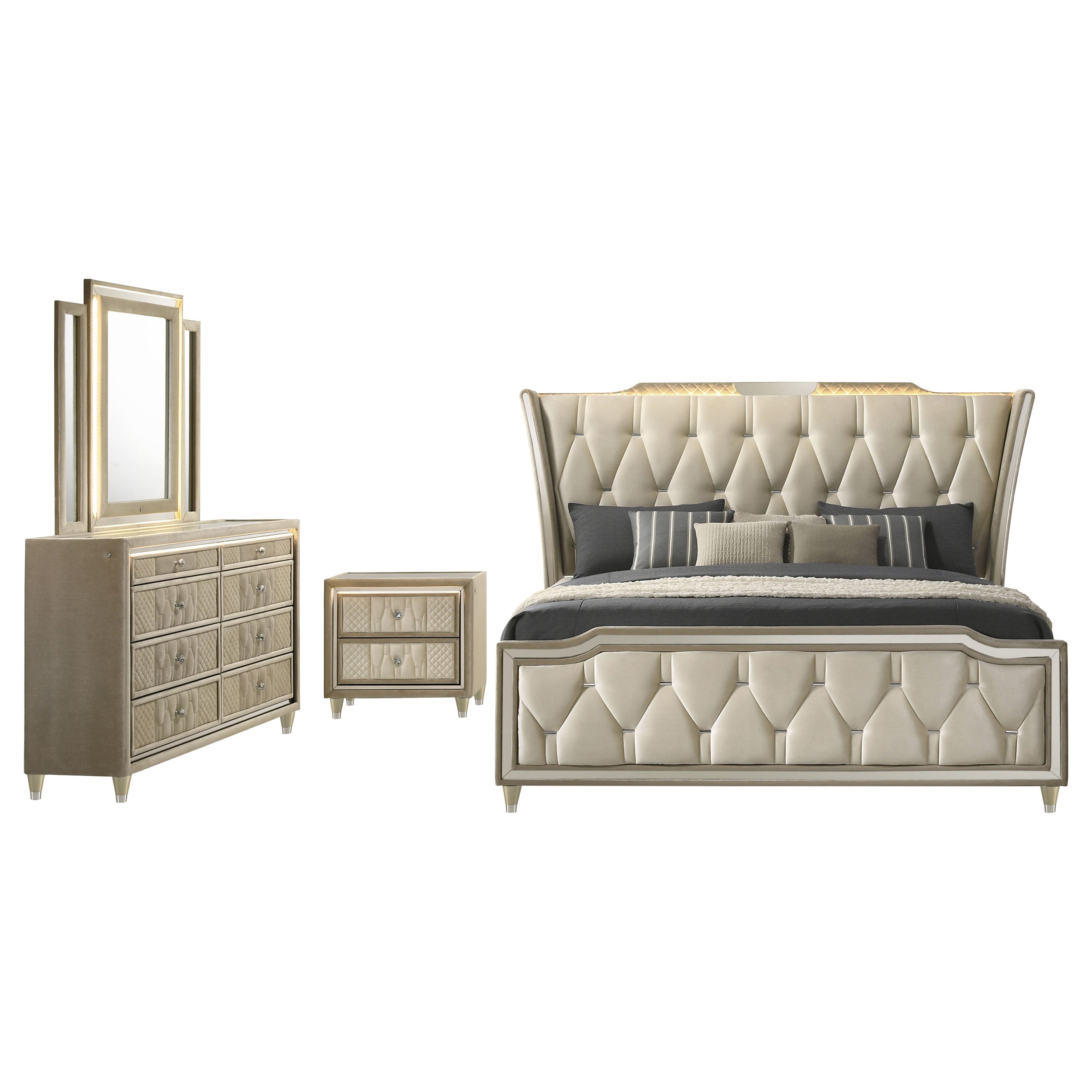 Lorient Bedroom Set - Ideal Furniture (Fresno,CA)