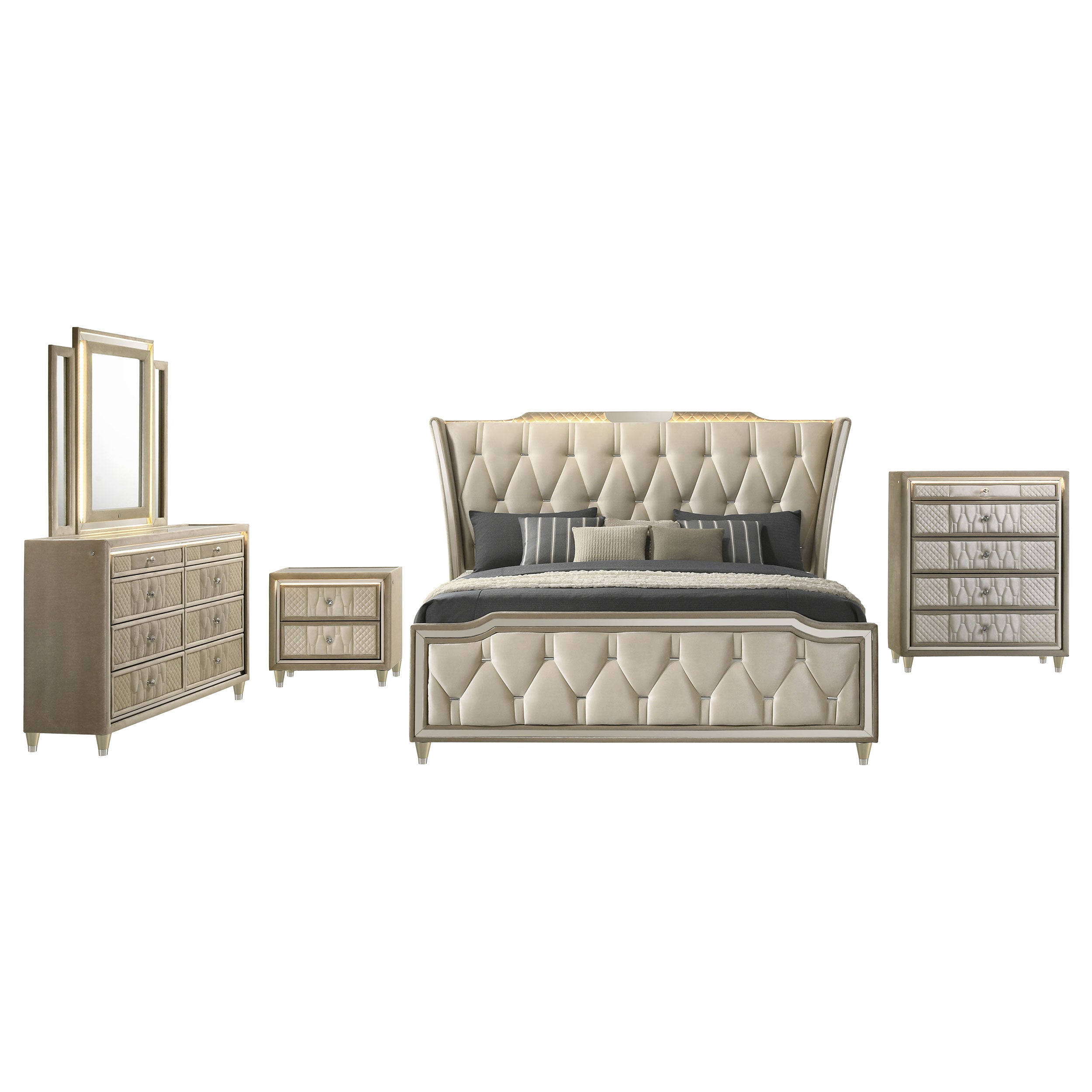 Lorient Bedroom Set - Ideal Furniture (Fresno,CA)