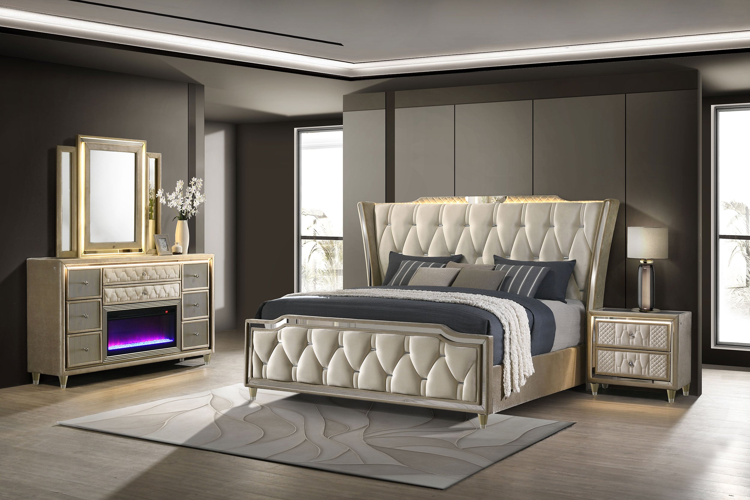Lorient Bedroom Set - Ideal Furniture (Fresno,CA)