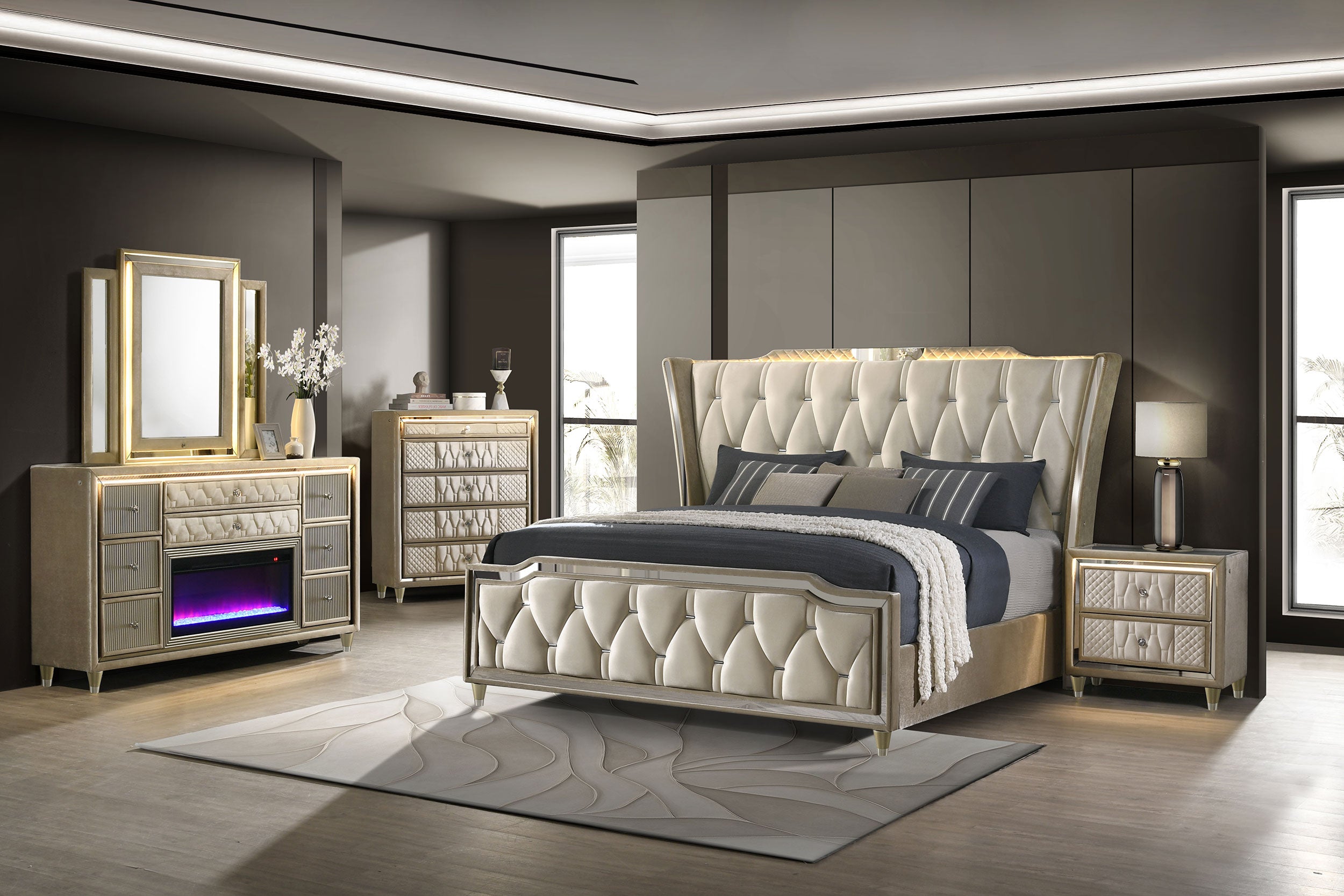Lorient Bedroom Set - Ideal Furniture (Fresno,CA)