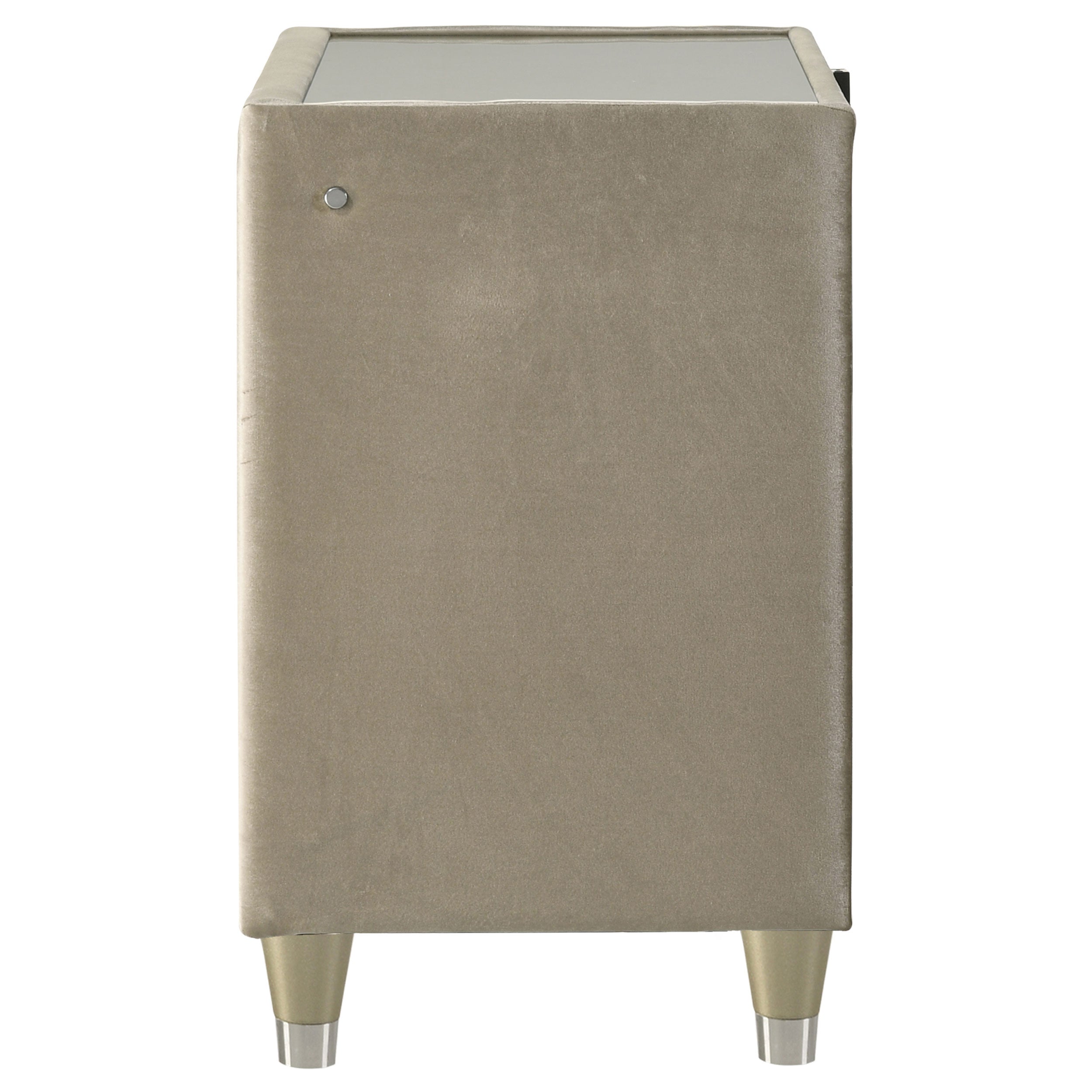 Lorient Nightstand with LED Lighting - Ideal Furniture (Fresno,CA)
