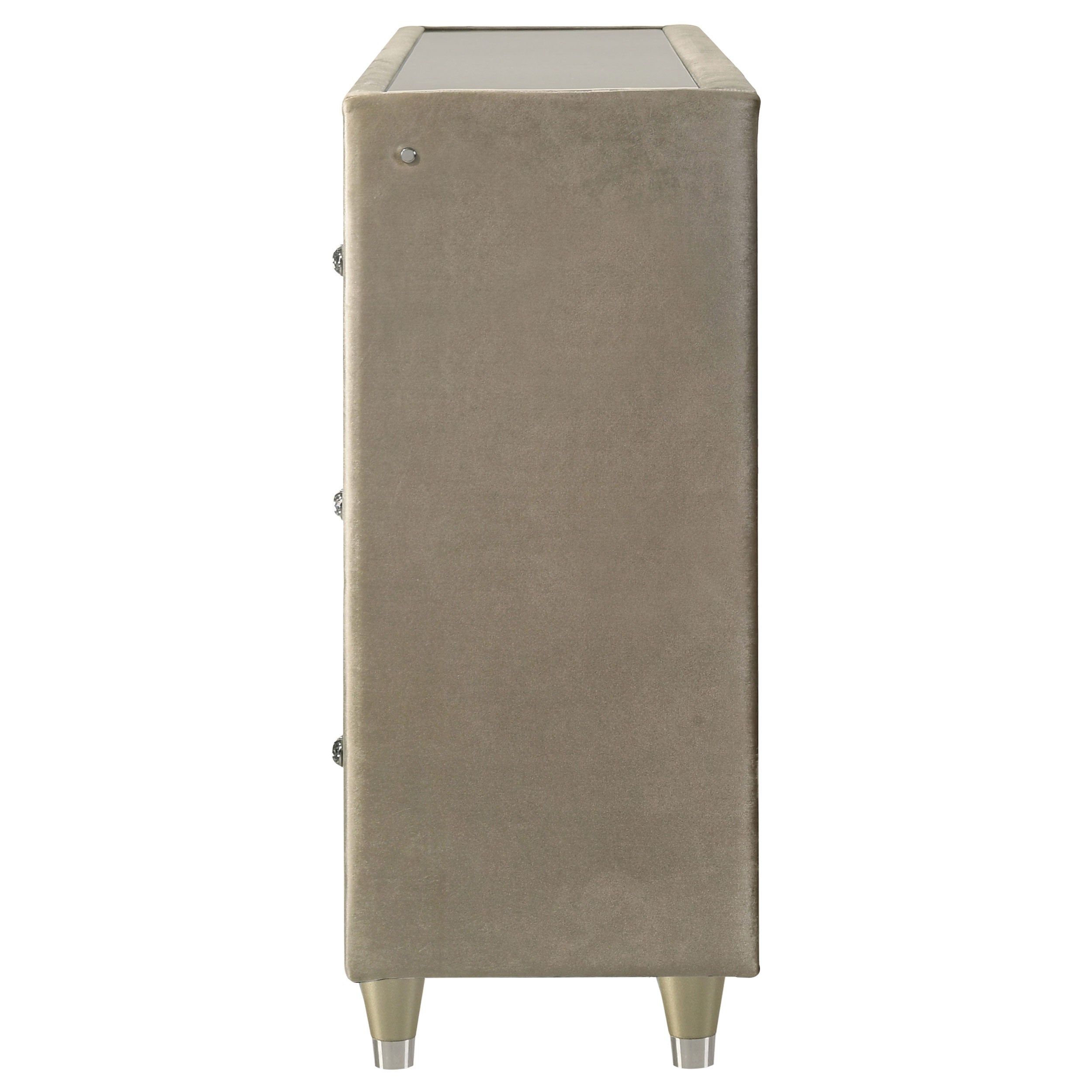 Lorient LED Dresser with Flame Visualizer - Ideal Furniture (Fresno,CA)