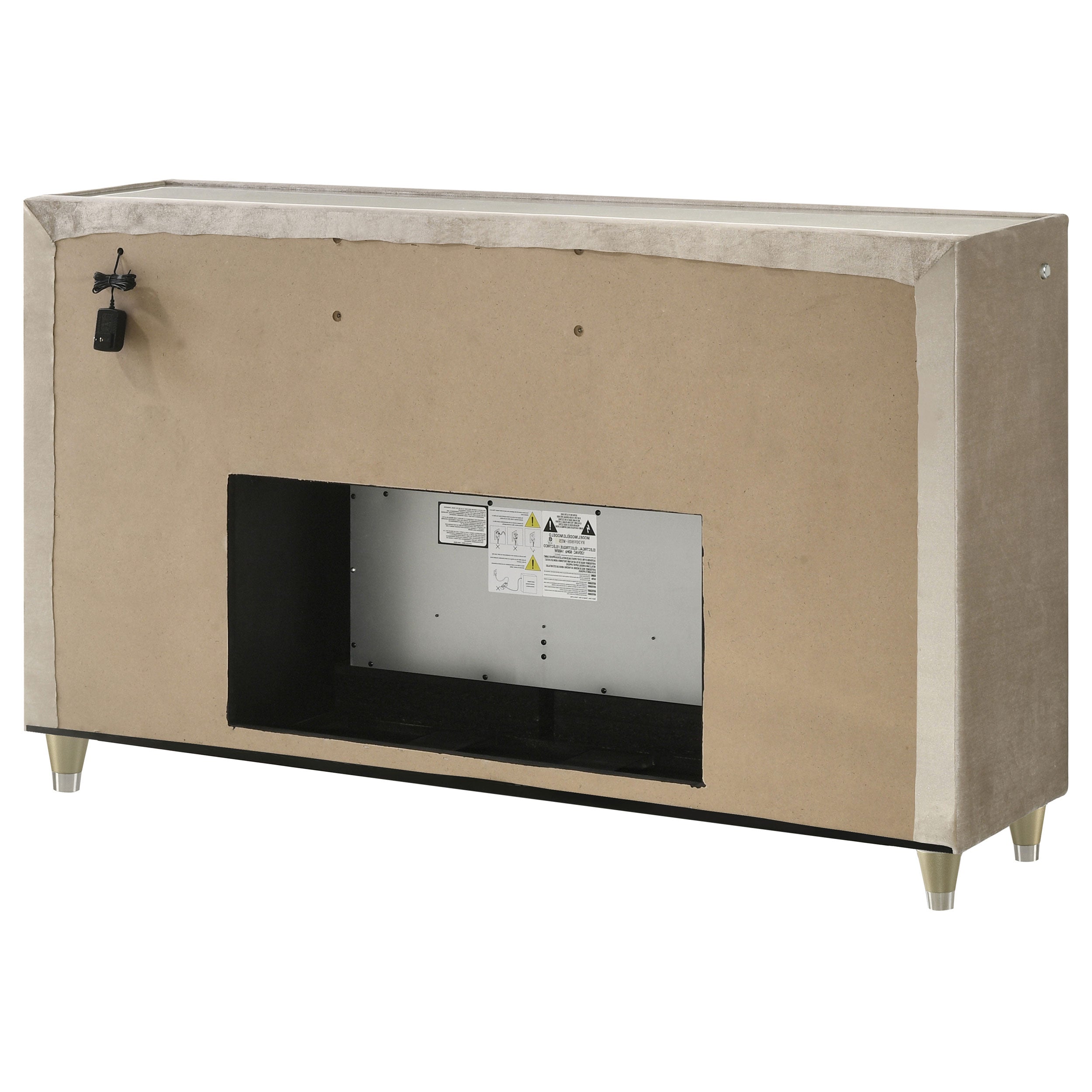 Lorient LED Dresser with Flame Visualizer - Ideal Furniture (Fresno,CA)