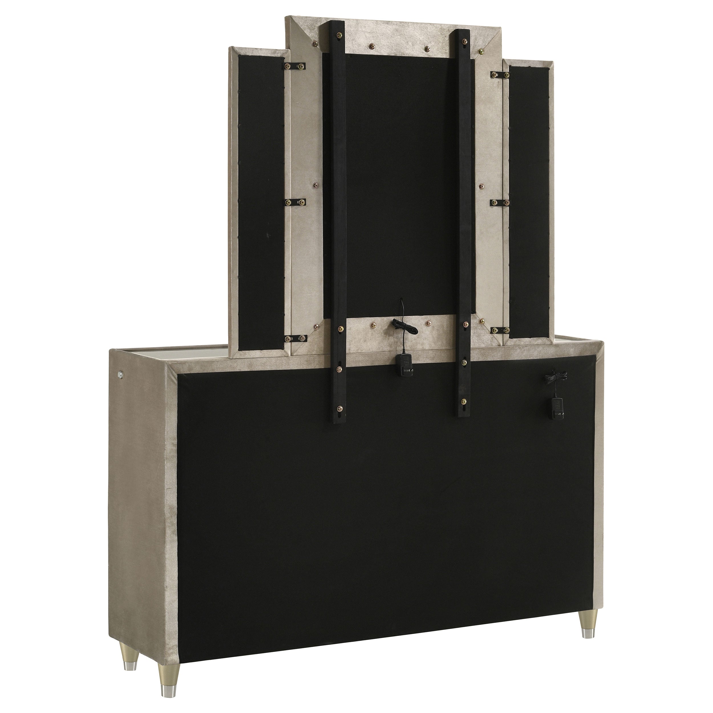 Lorient LED Dresser with LED Mirror - Ideal Furniture (Fresno,CA)