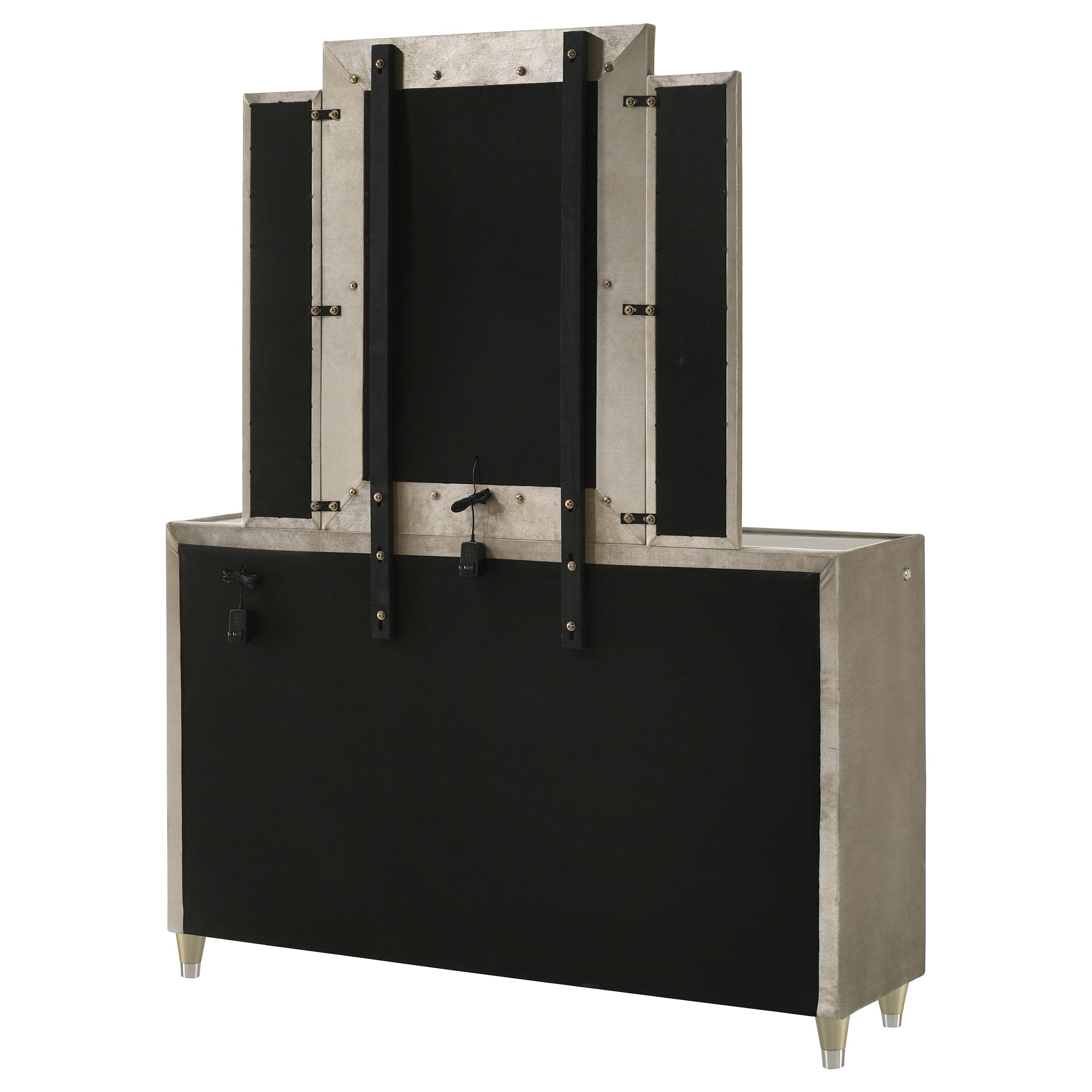Lorient LED Dresser with LED Mirror - Ideal Furniture (Fresno,CA)
