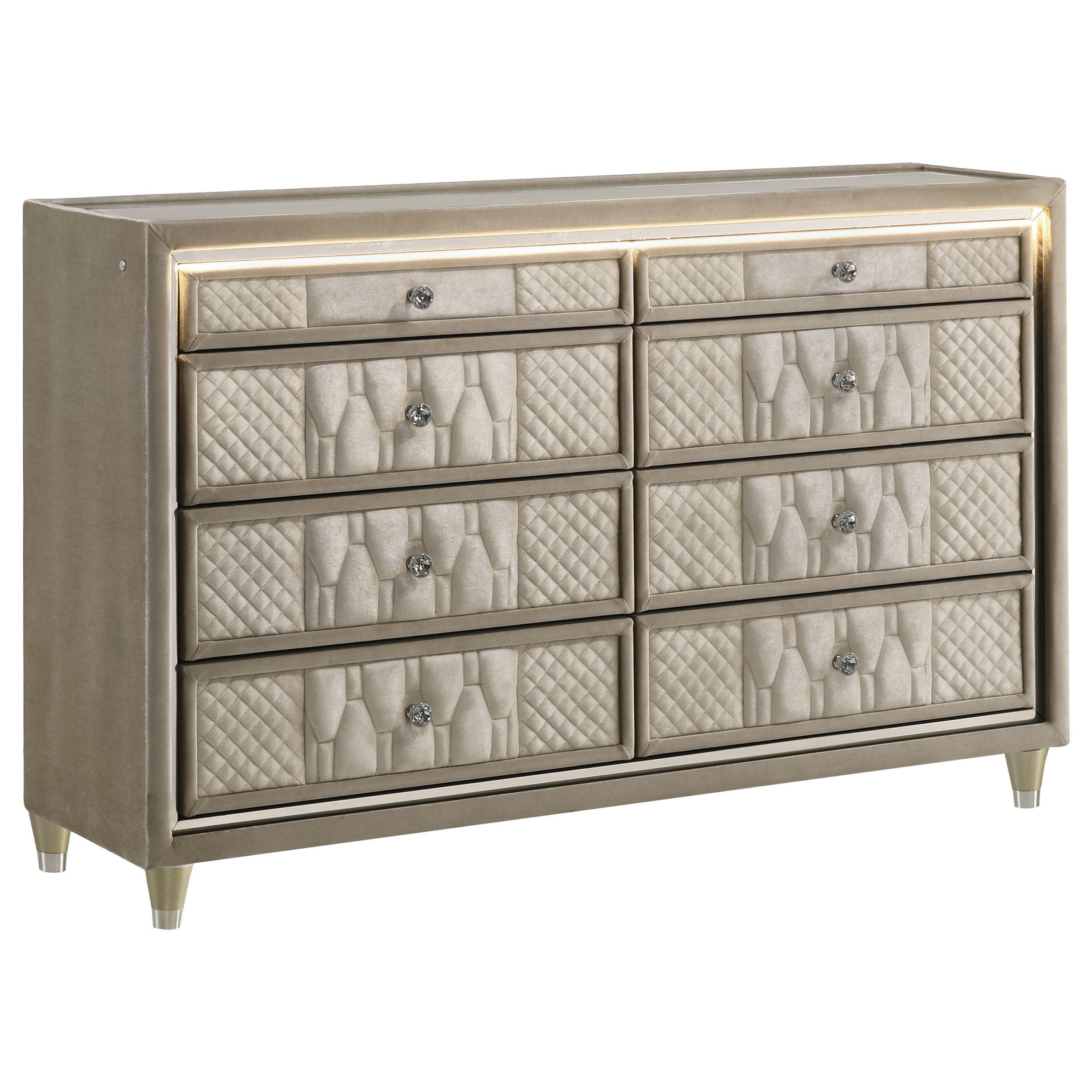 Lorient LED Dresser - Ideal Furniture (Fresno,CA)