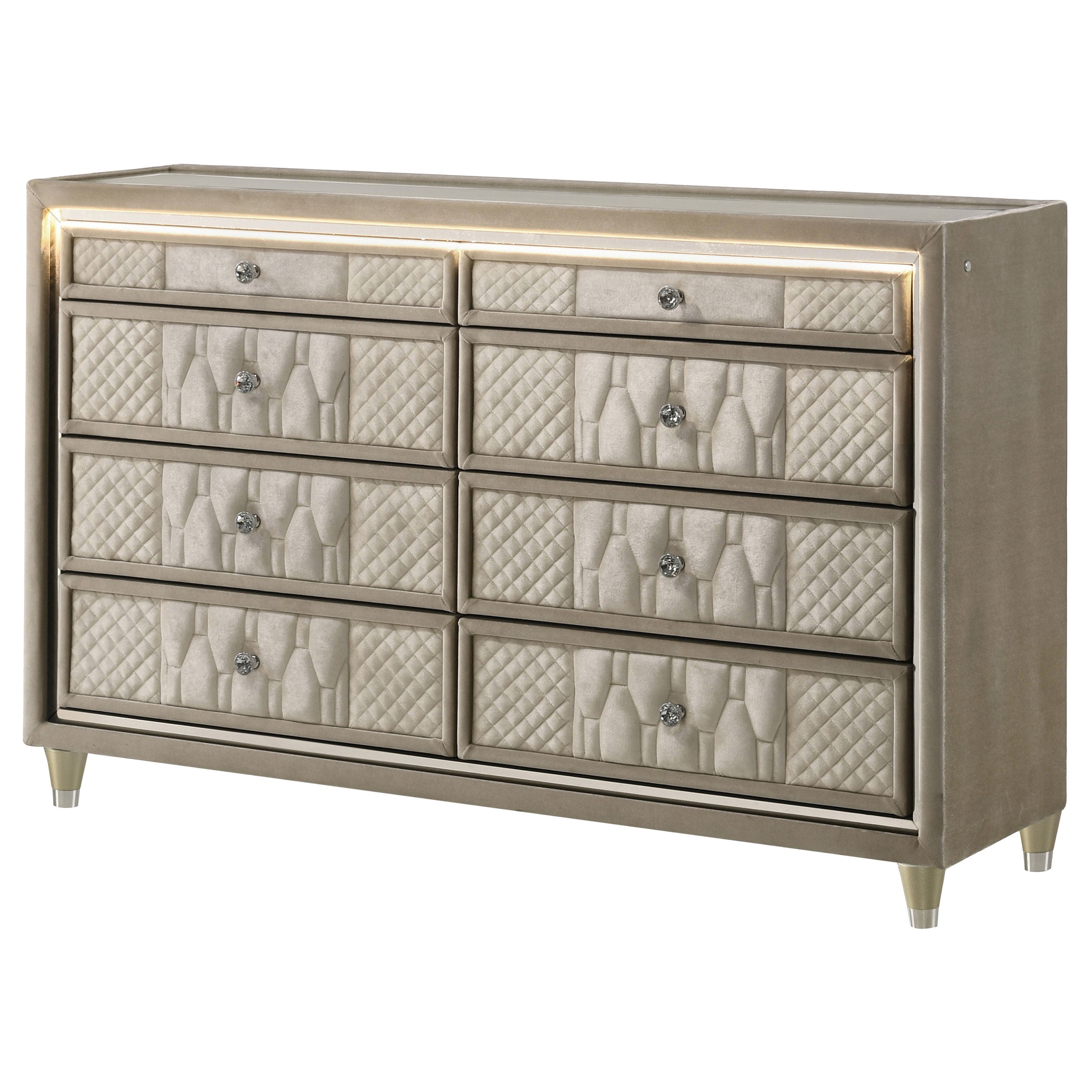 Lorient LED Dresser - Ideal Furniture (Fresno,CA)