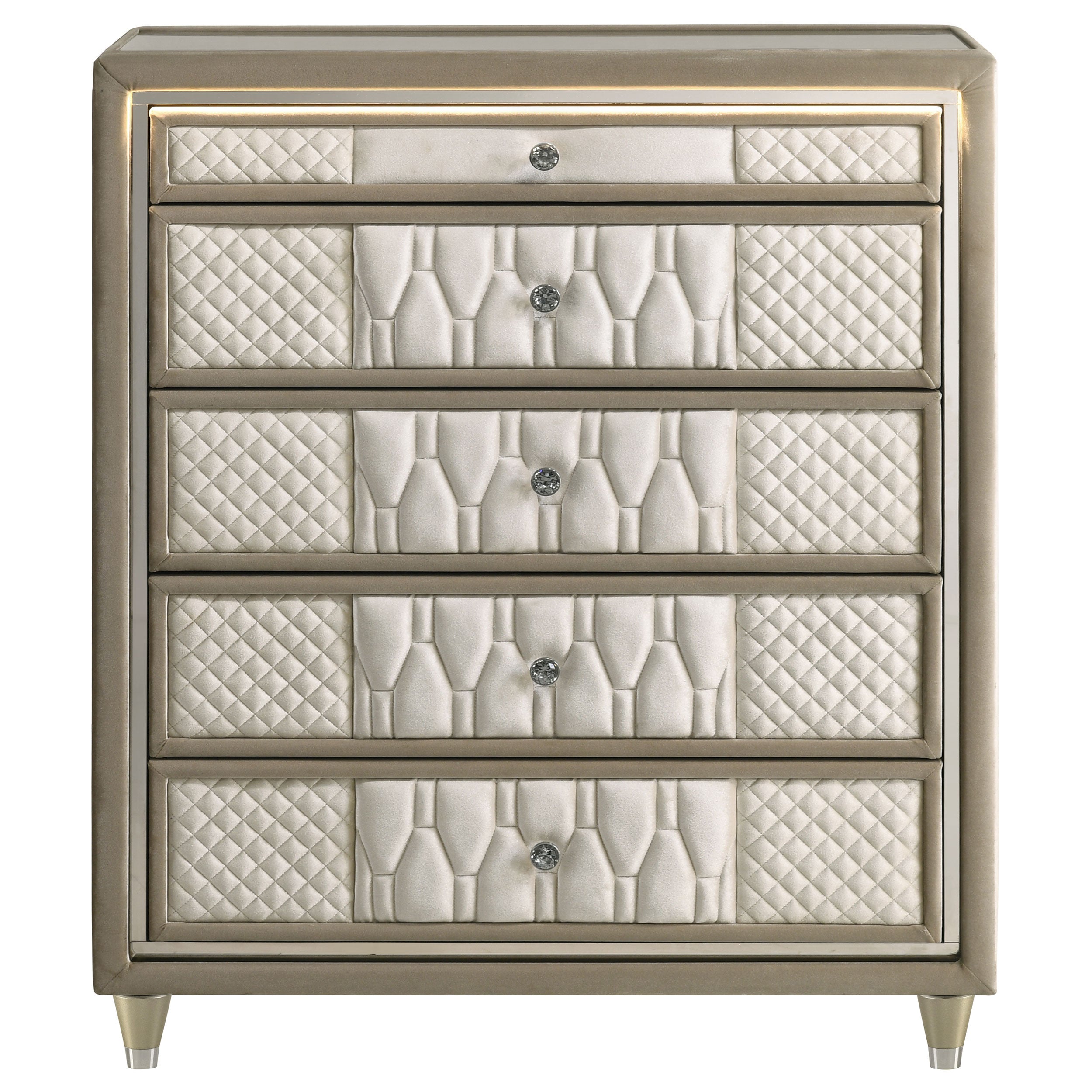 Lorient Chest of Drawers with LED Lighting - Ideal Furniture (Fresno,CA)