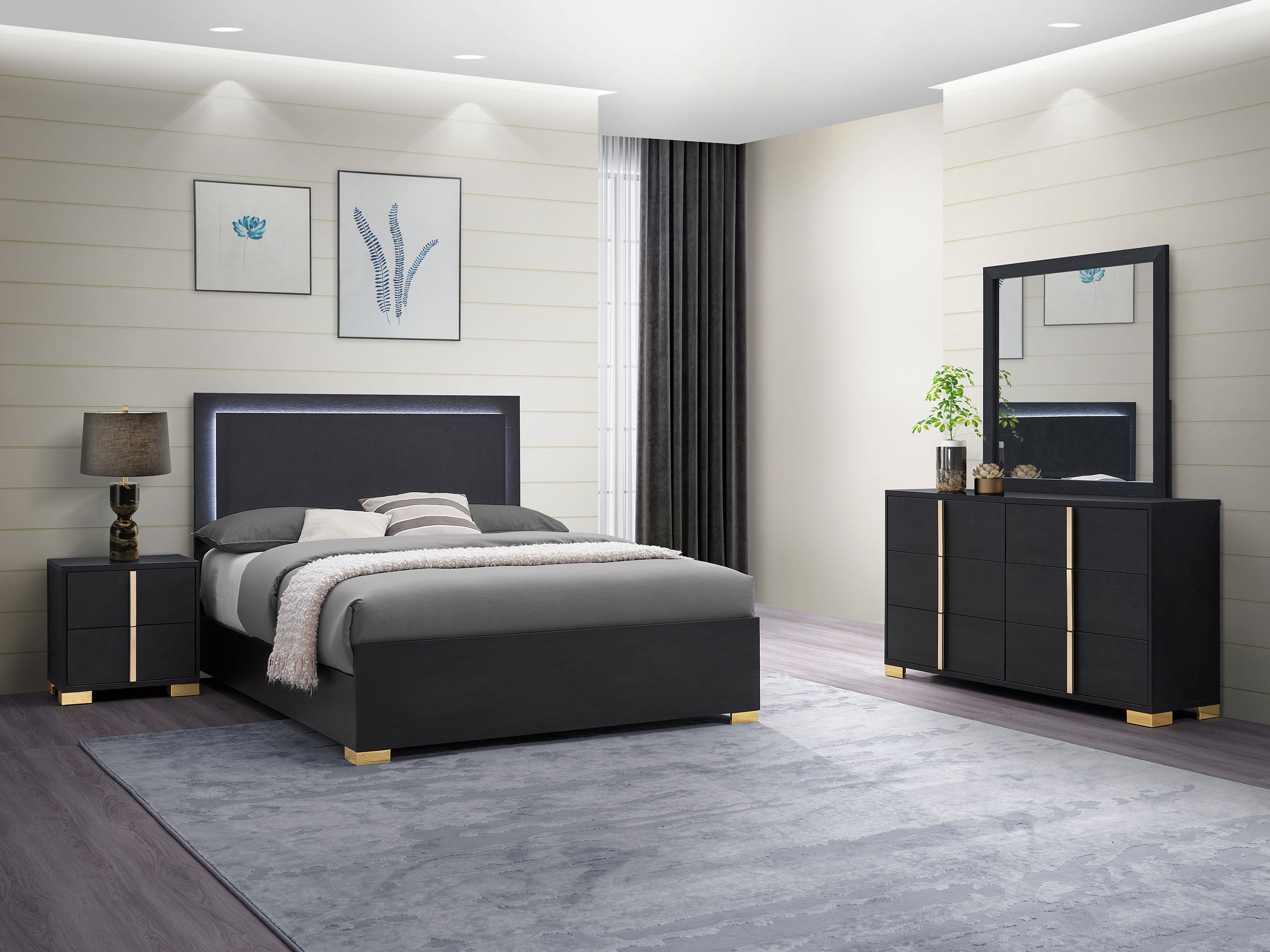 Marceline Bedroom Set - Ideal Furniture (Fresno,CA)