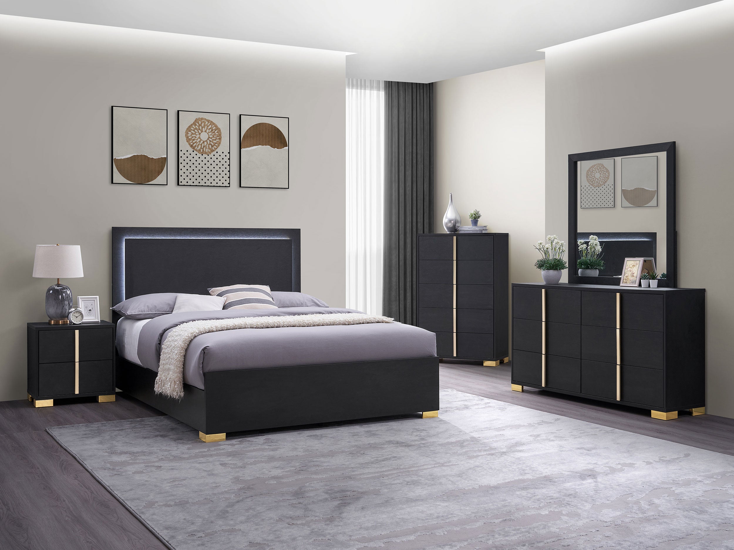 Marceline Bedroom Set - Ideal Furniture (Fresno,CA)