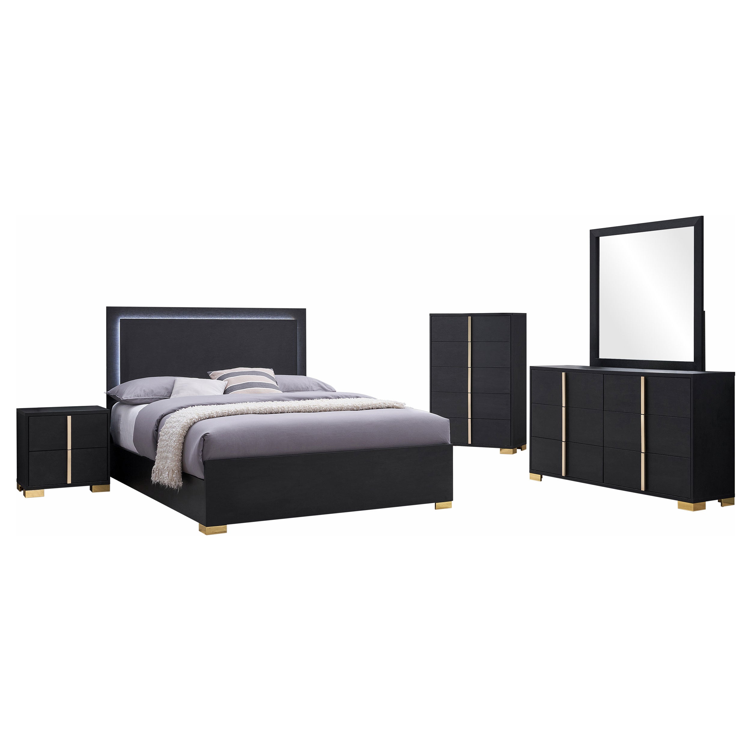 Marceline Bedroom Set - Ideal Furniture (Fresno,CA)