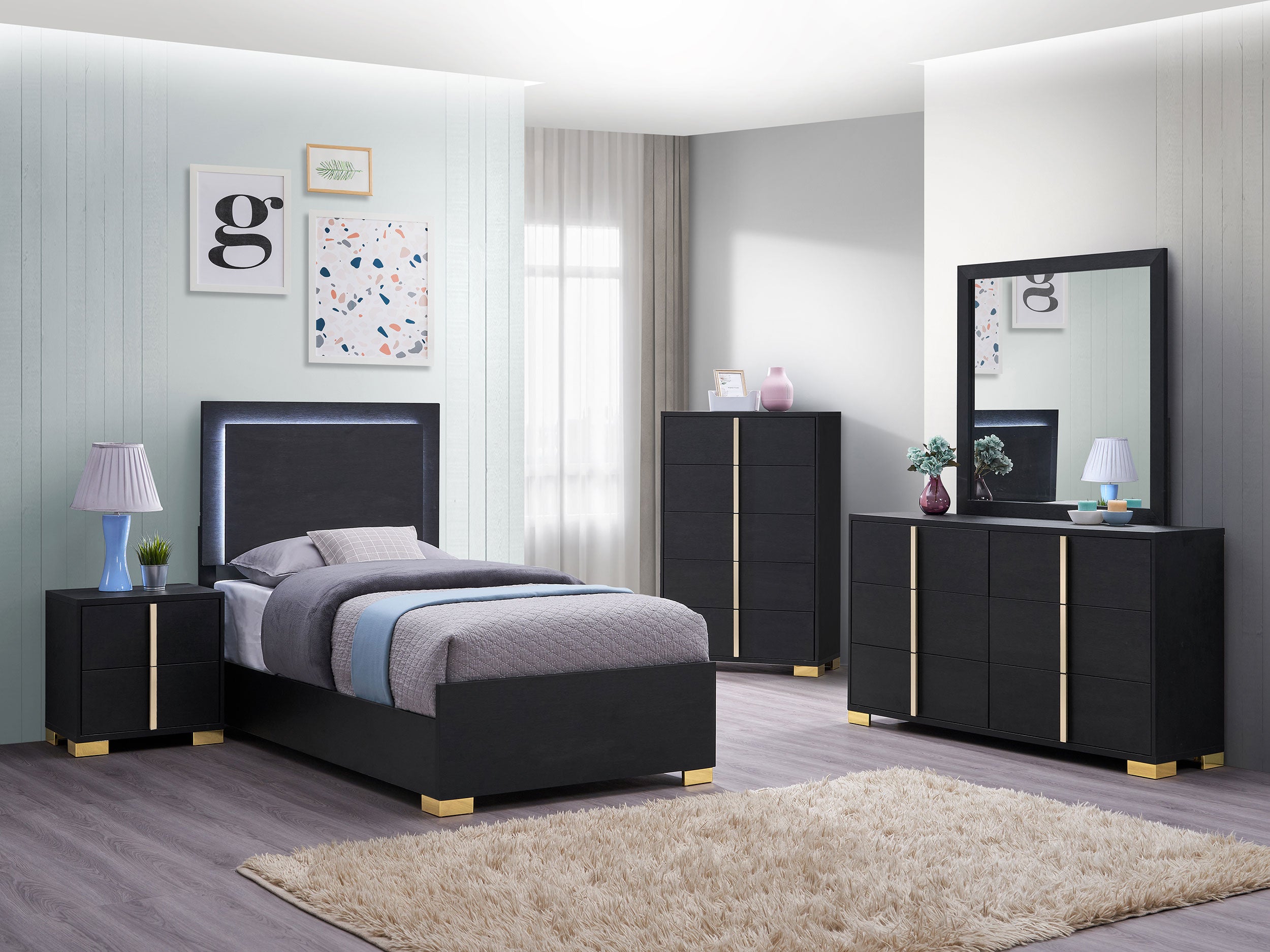Marceline Bedroom Set - Ideal Furniture (Fresno,CA)