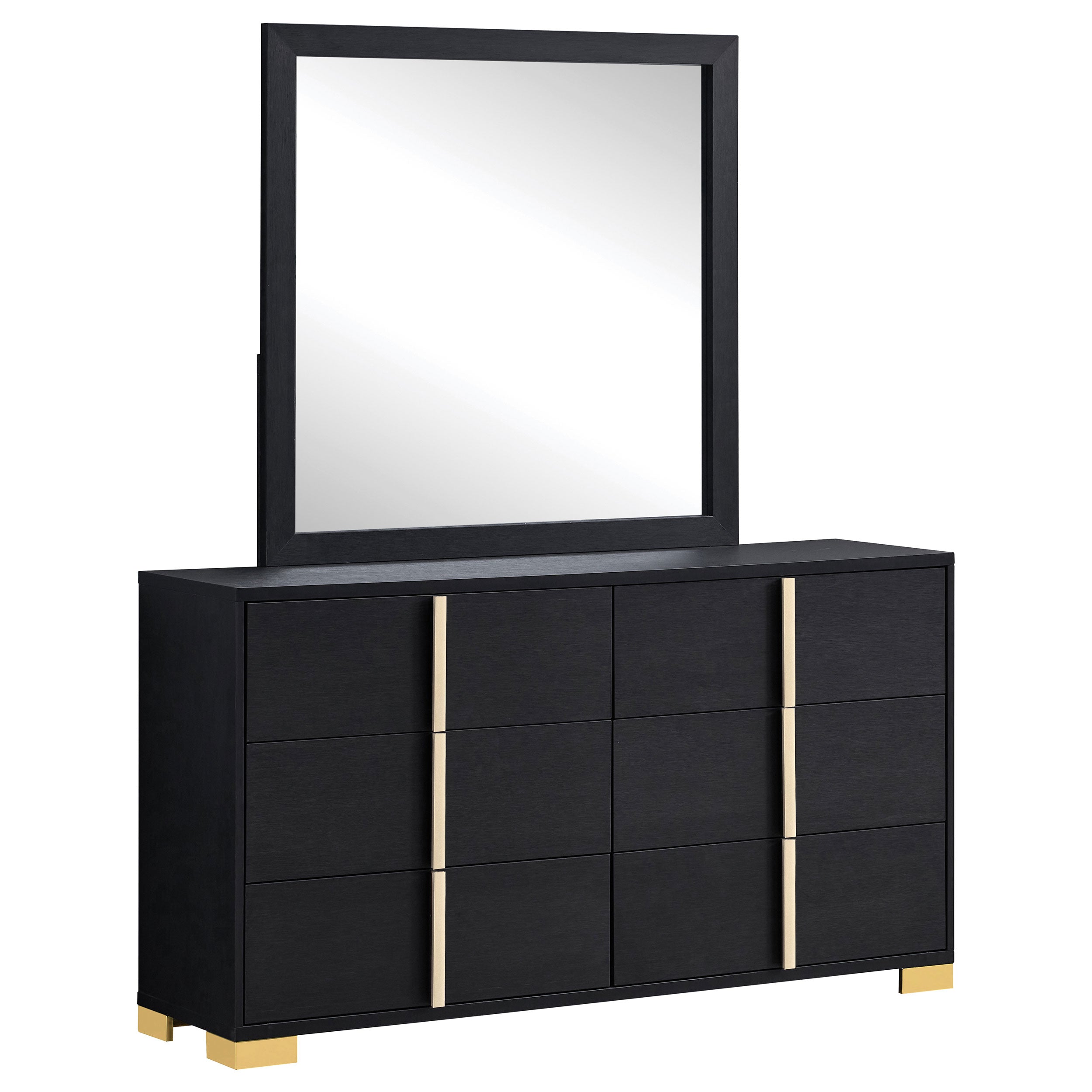 Marceline Dresser with Mirror - Ideal Furniture (Fresno,CA)