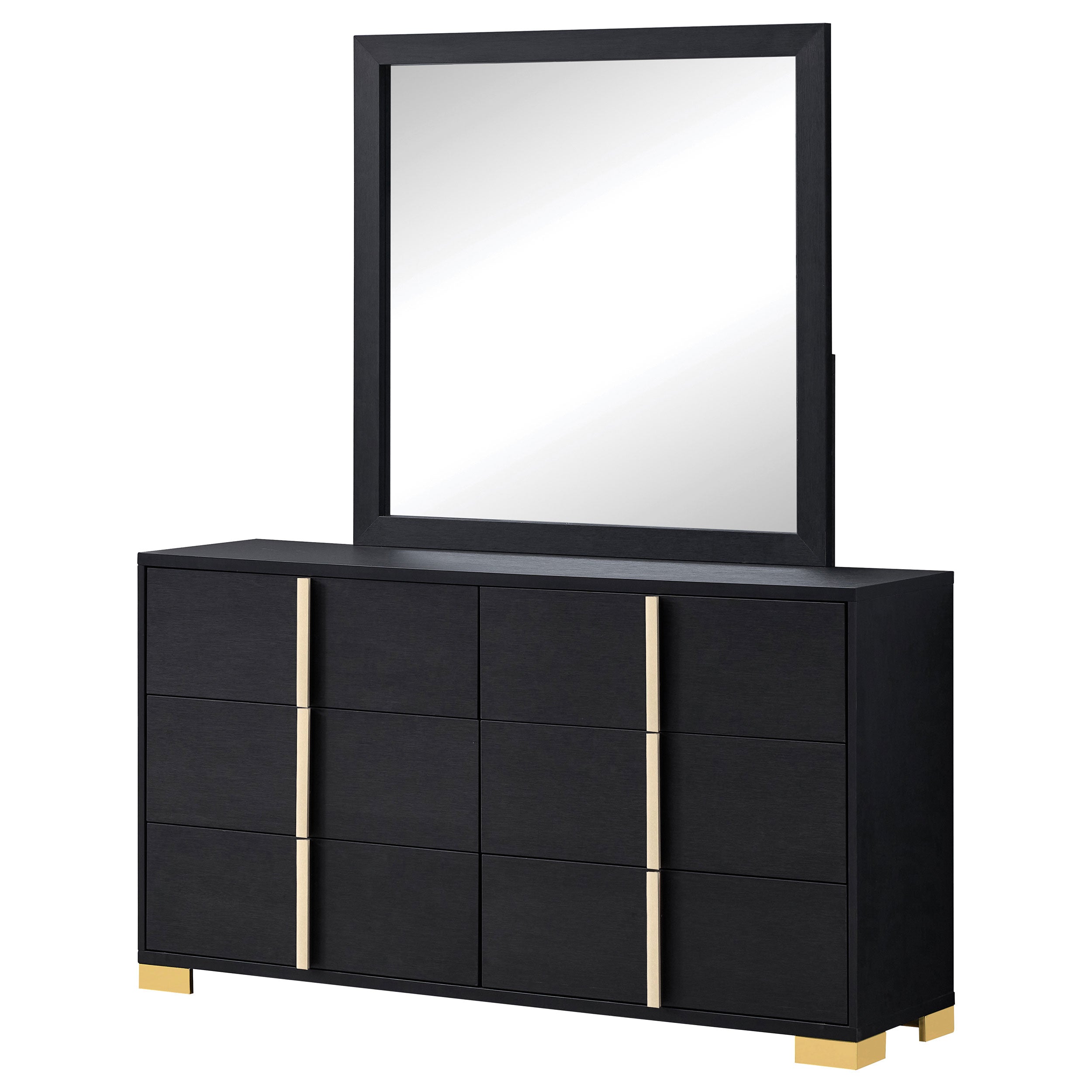 Marceline Dresser with Mirror - Ideal Furniture (Fresno,CA)