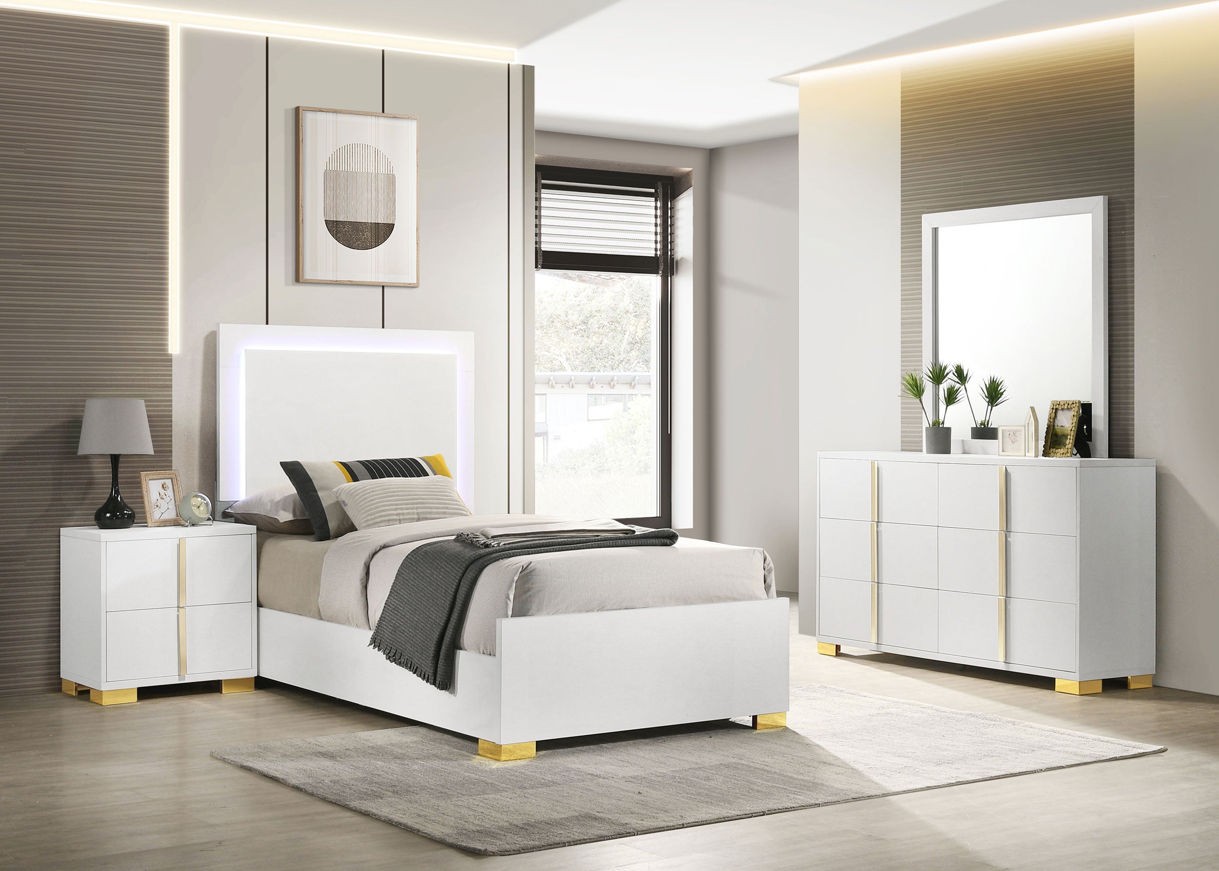 Marceline Bedroom Set - Ideal Furniture (Fresno,CA)