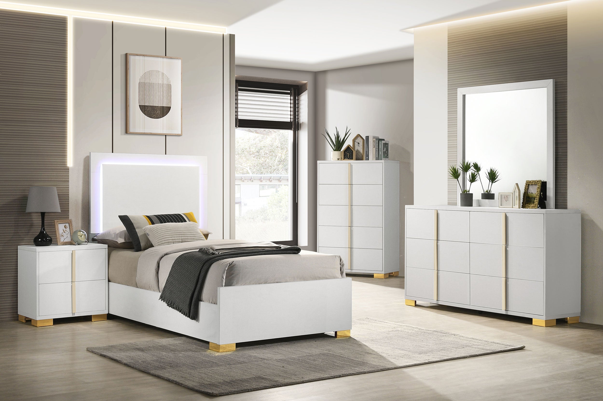 Marceline Bedroom Set - Ideal Furniture (Fresno,CA)