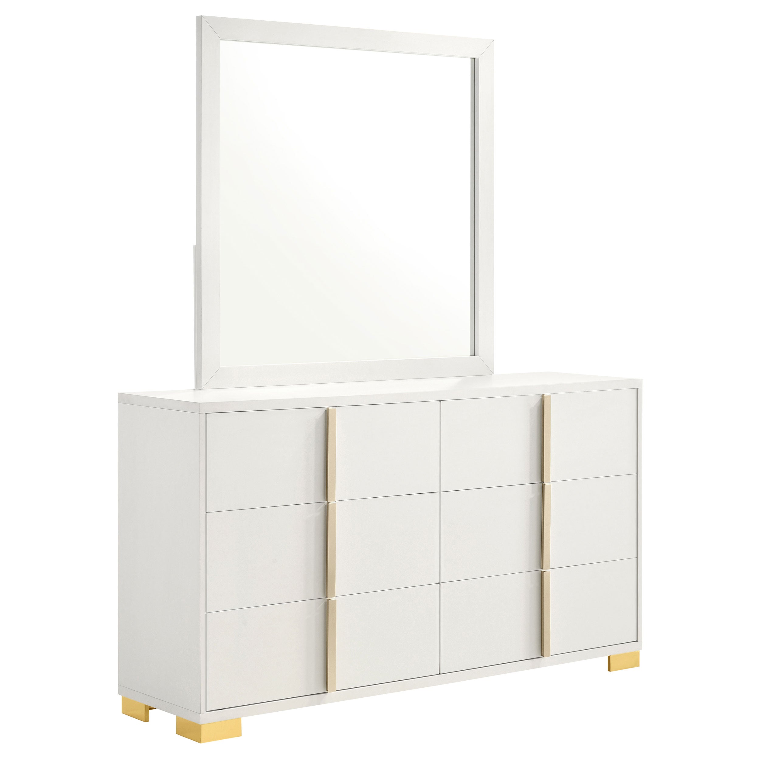 Marceline Dresser with Mirror - Ideal Furniture (Fresno,CA)
