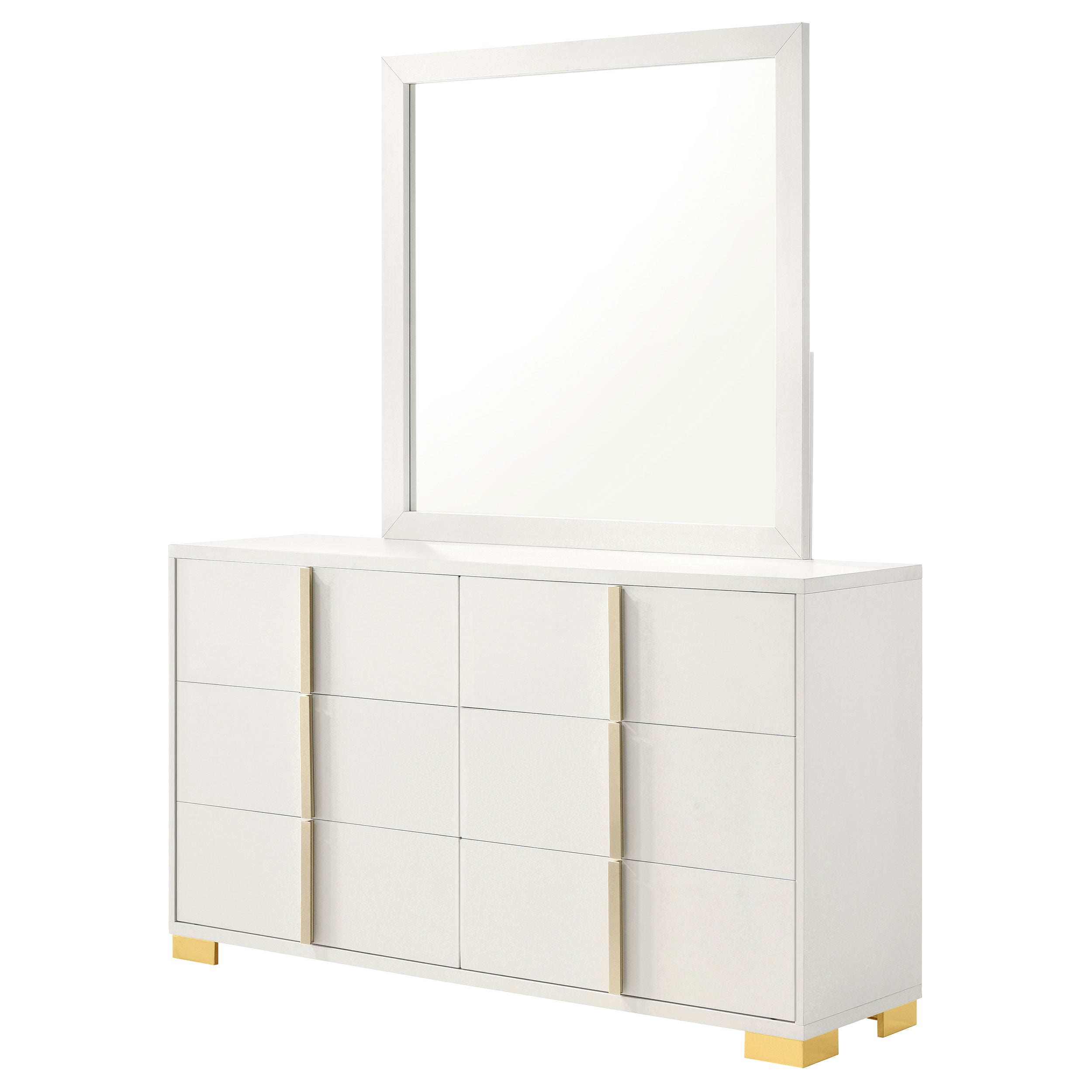 Marceline Dresser with Mirror - Ideal Furniture (Fresno,CA)