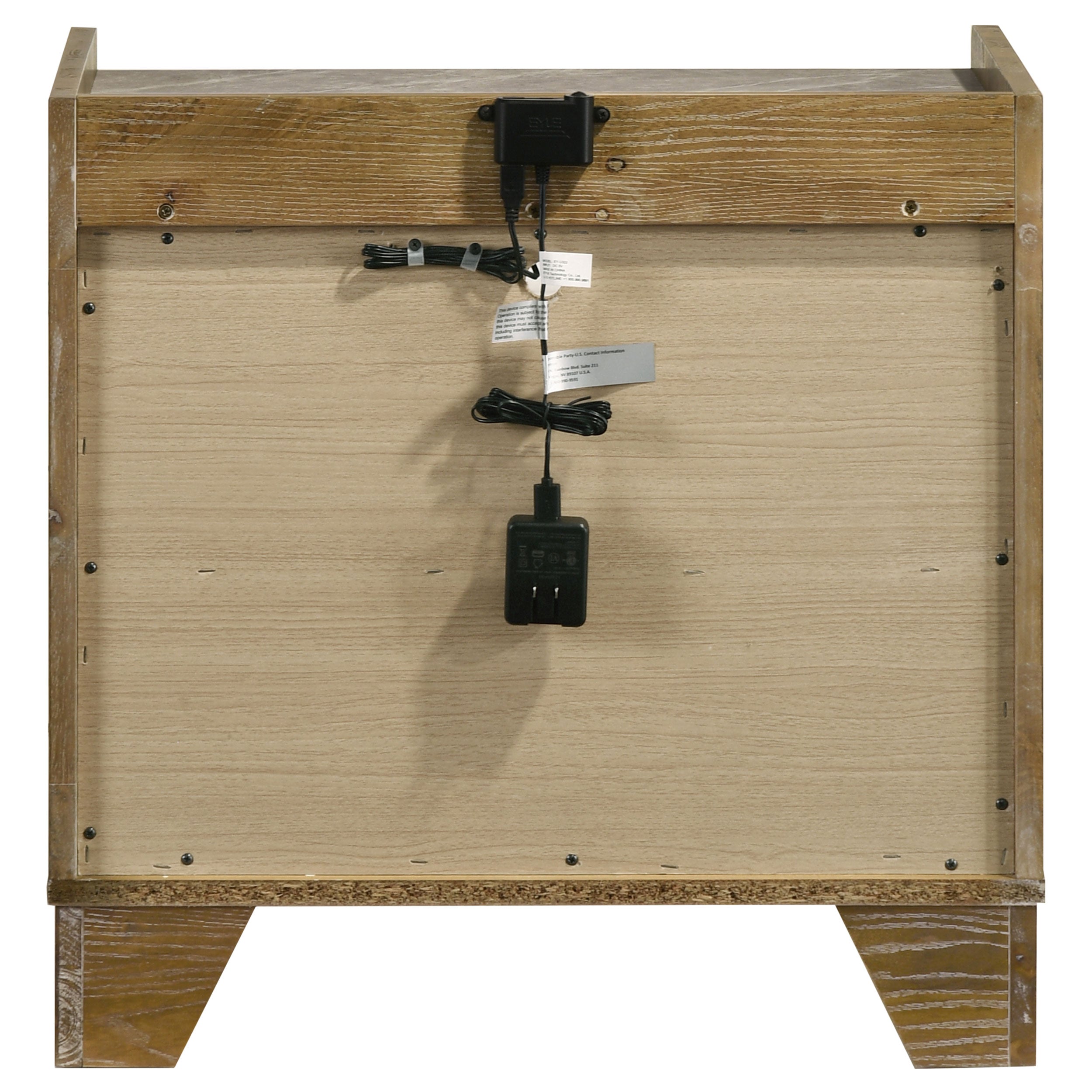 Henderson Nightstand with LED Lighting - Ideal Furniture (Fresno,CA)